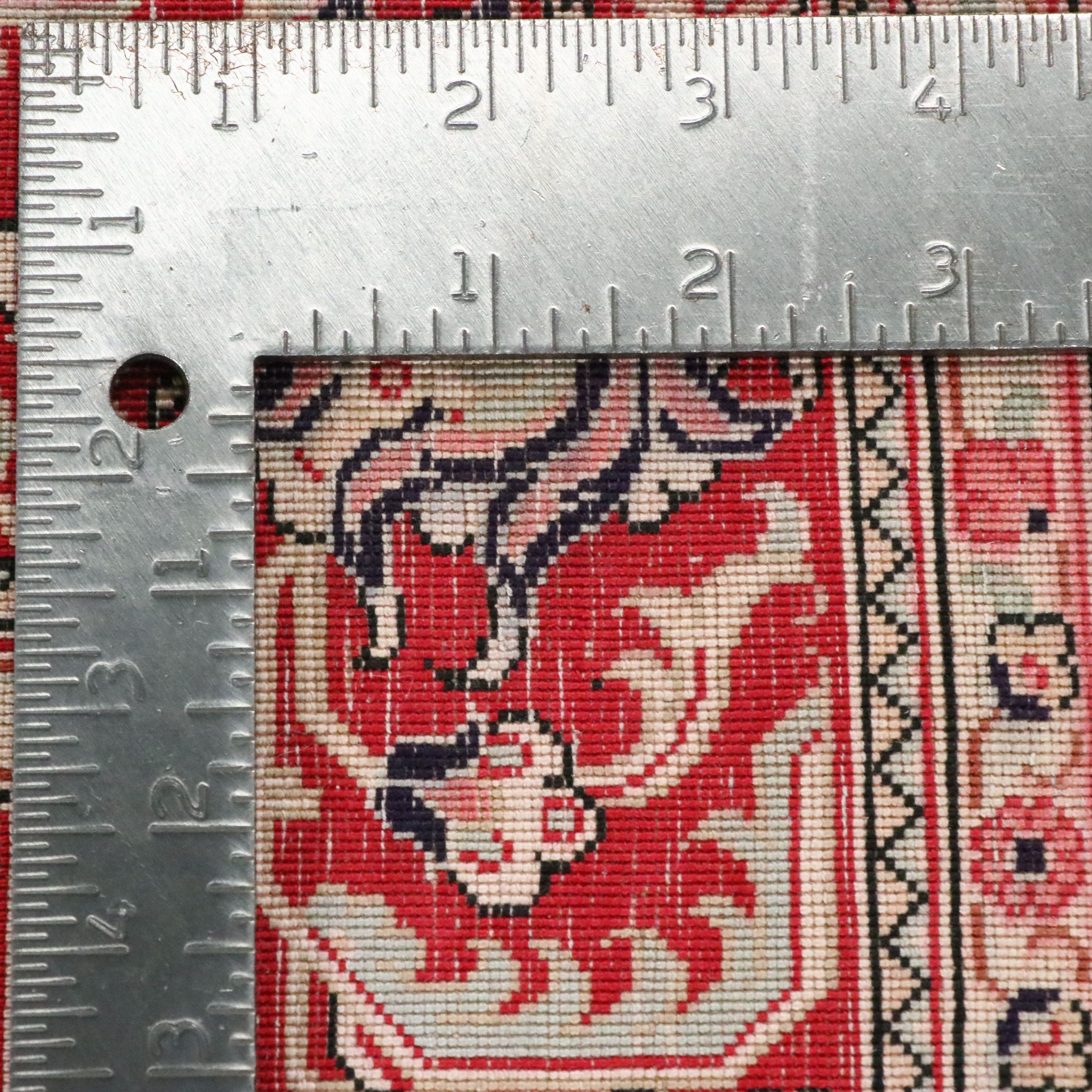 2'5 x 3'8 Hand-Knotted Persian Qom Silk Accent Rug