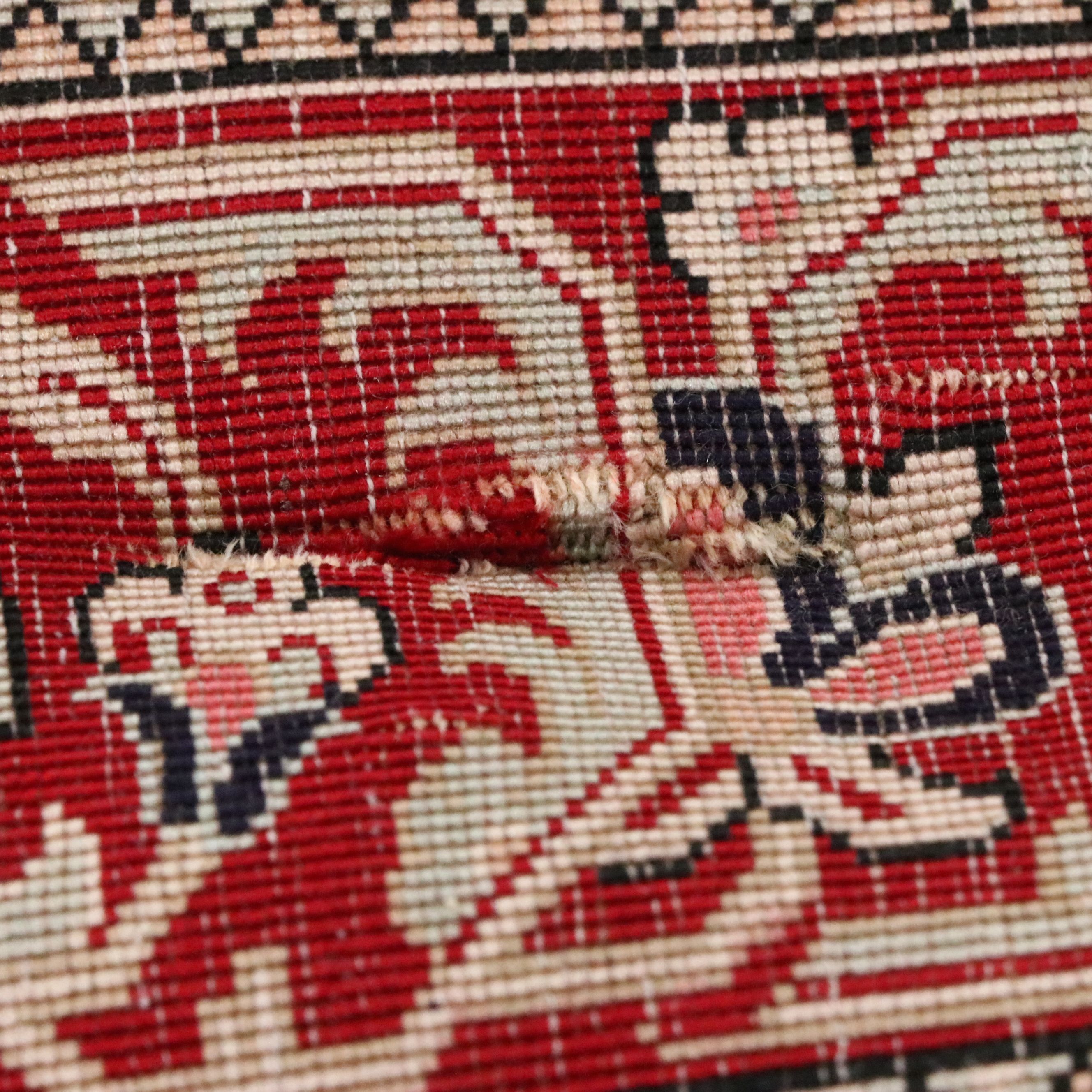 2'5 x 3'8 Hand-Knotted Persian Qom Silk Accent Rug