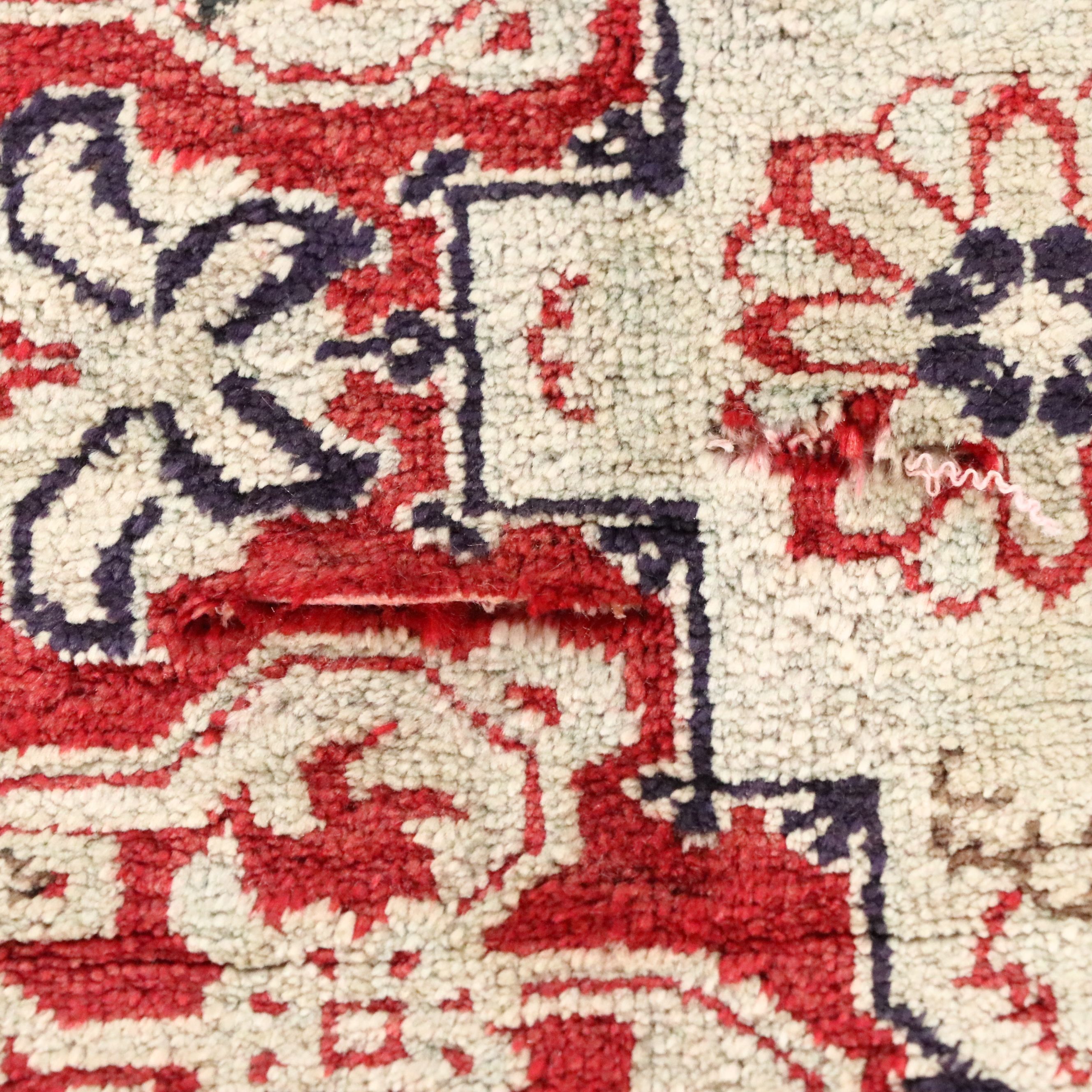 2'5 x 3'8 Hand-Knotted Persian Qom Silk Accent Rug