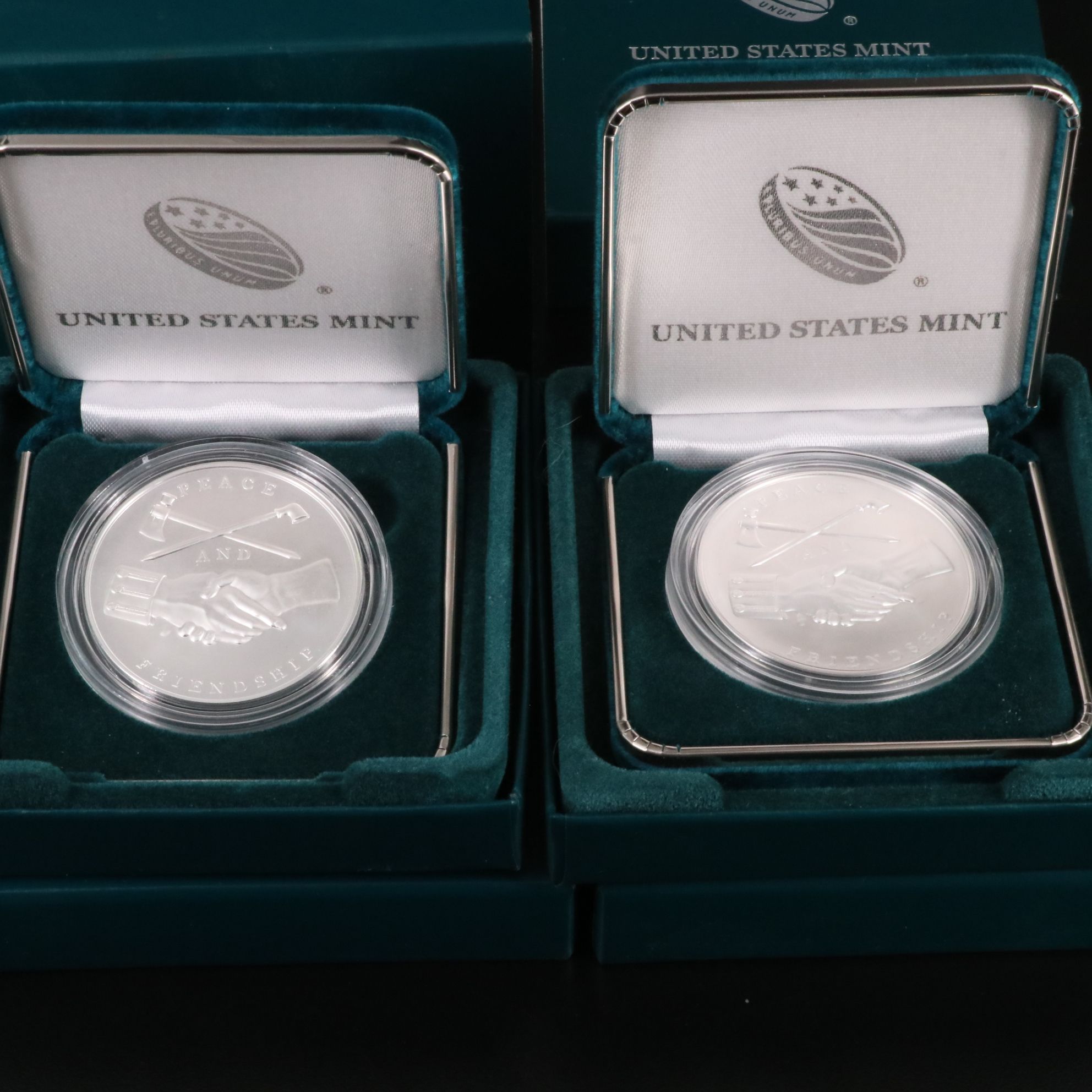 Two .999 Silver Presidential Medals by the United States Mint
