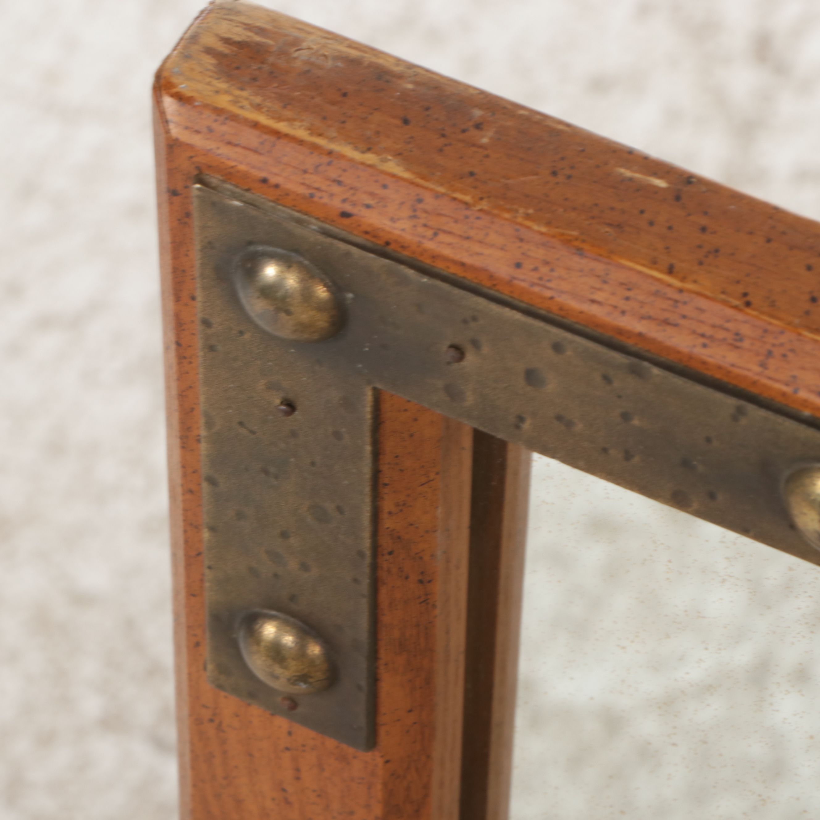 Three Piece Wood Media Cabinet with Mirror