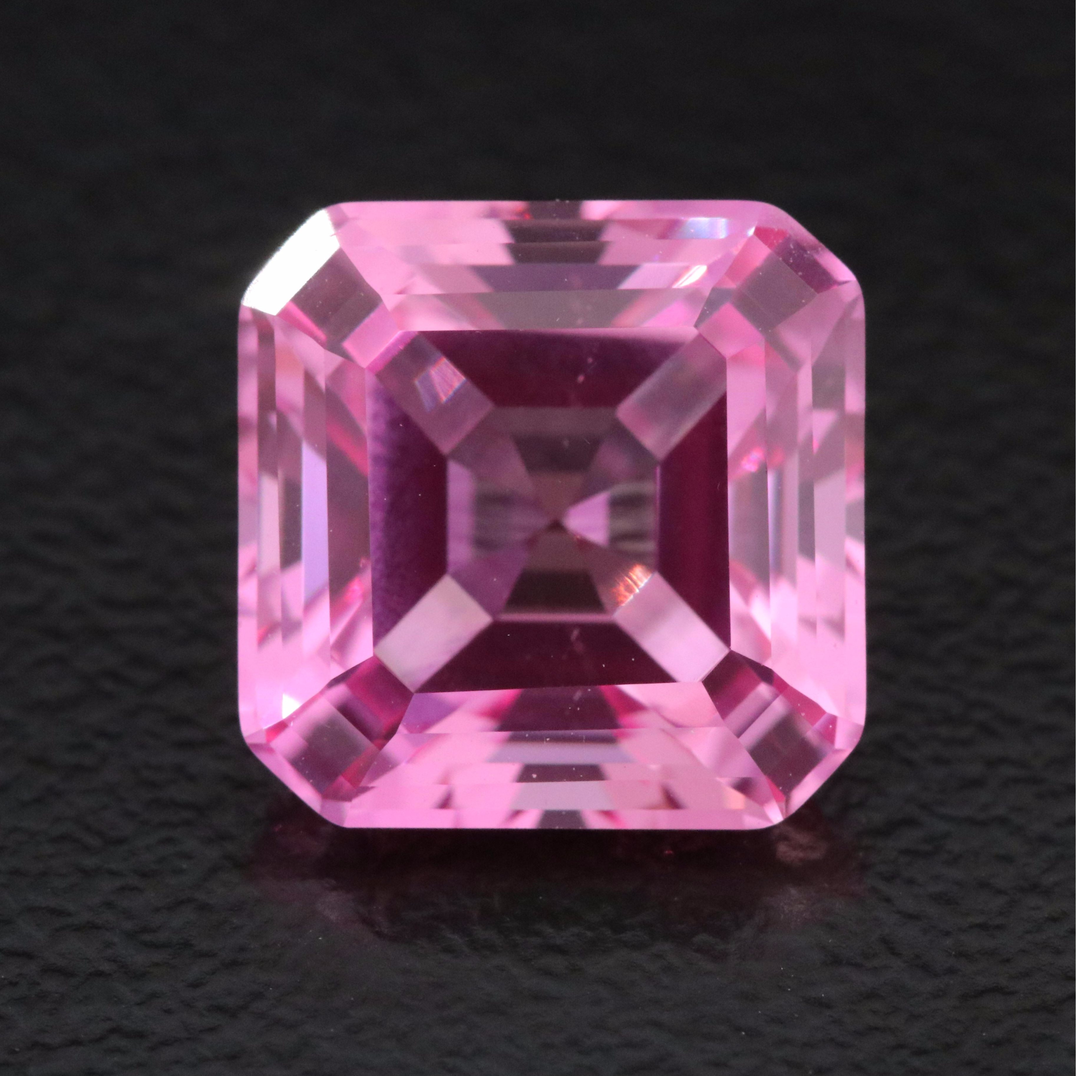 Loose 6.36 CT Lab Grown Sapphire