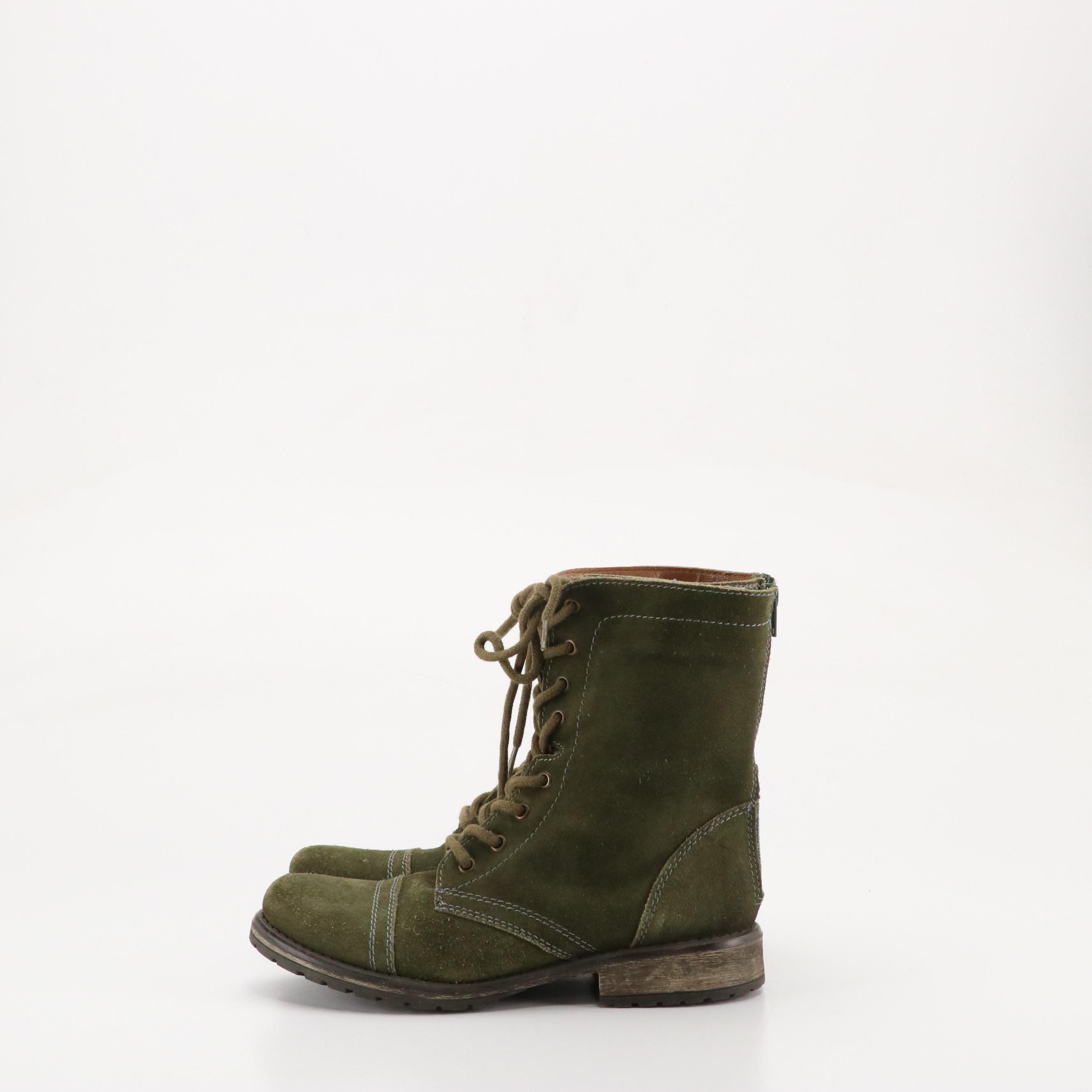 Converse Chuck Taylor Patchwork High-Top Sneakers and Steve Madden Combat Boots