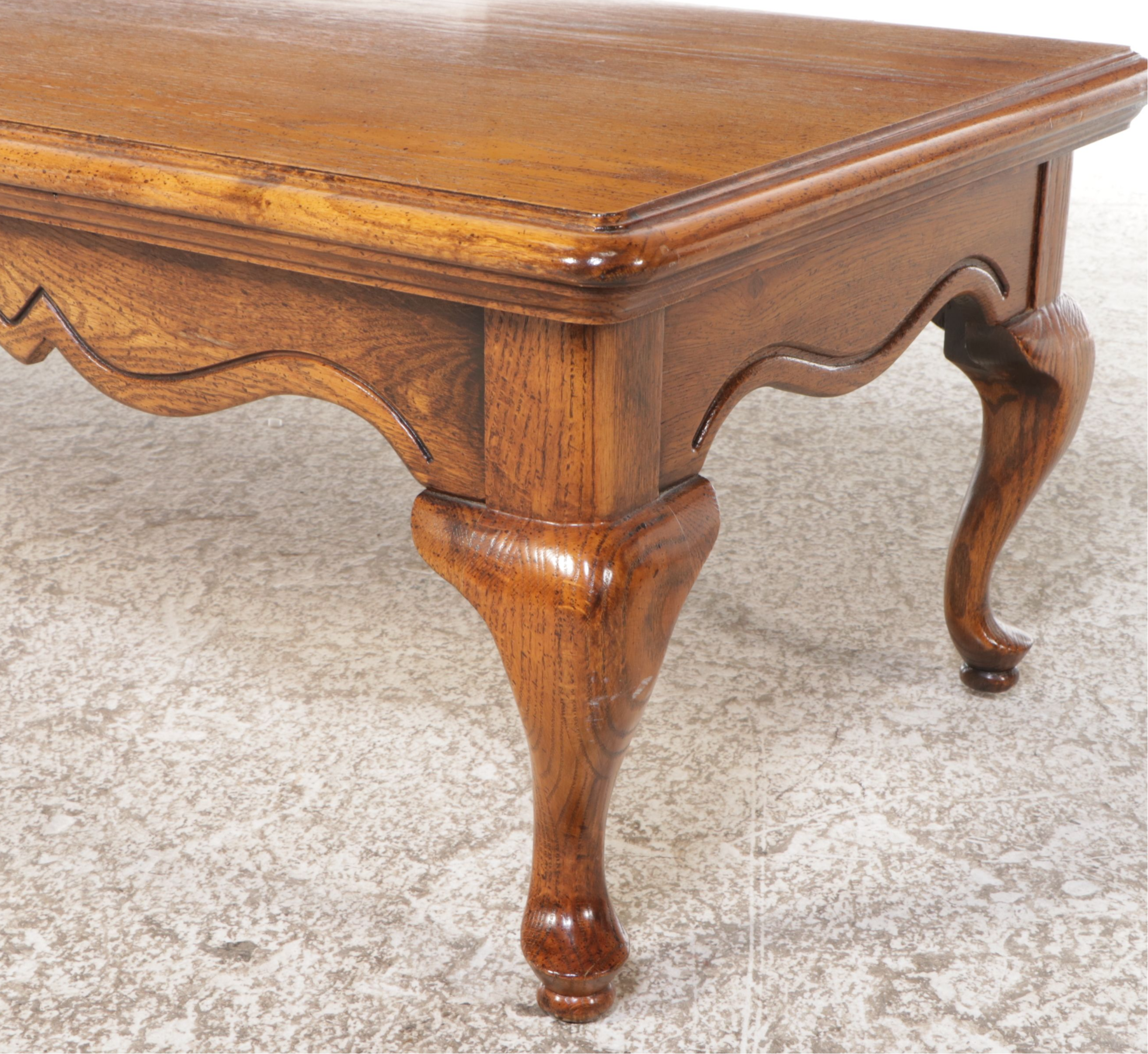 Louis XV Style Oak Coffee Table