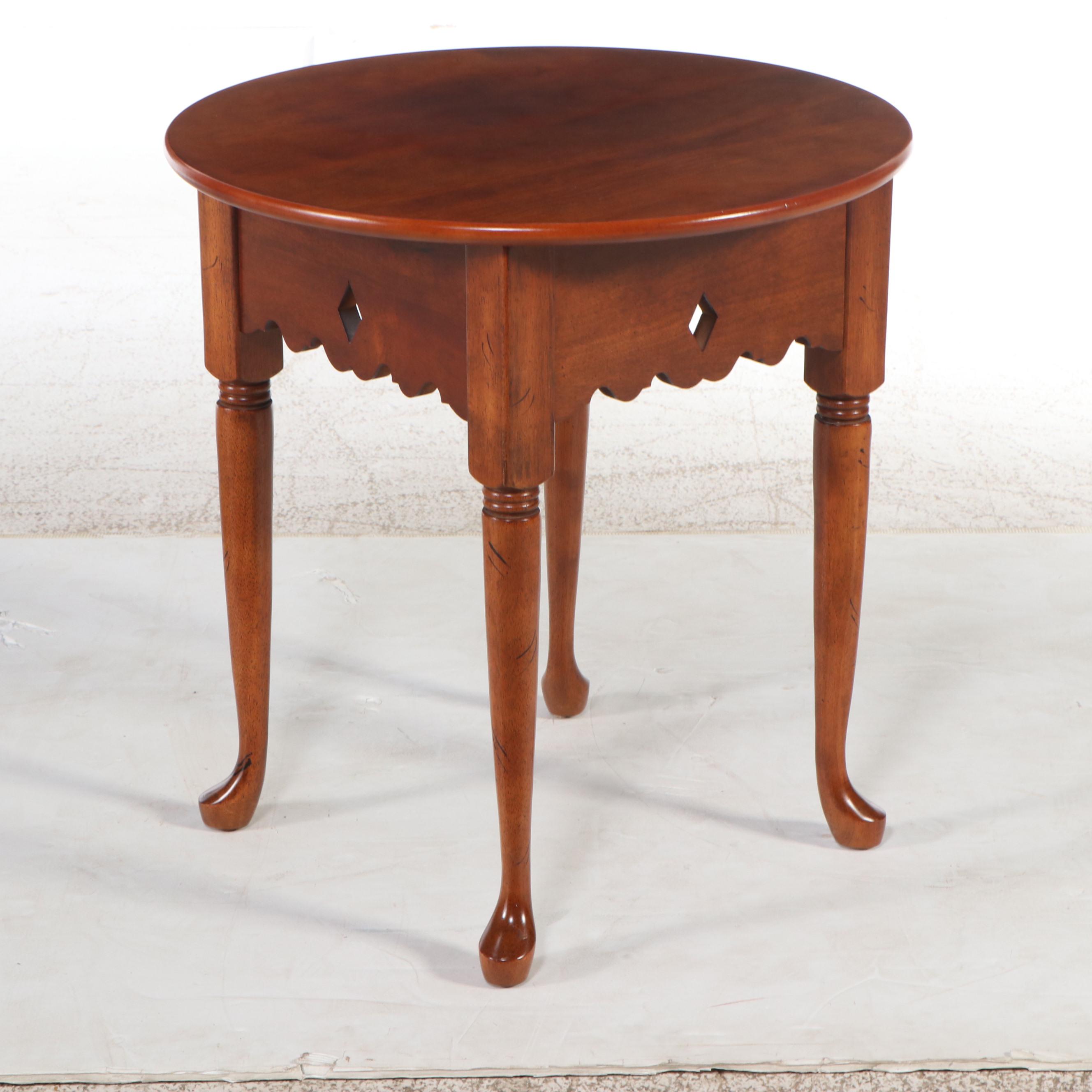 The Bombay Company Queen Anne Style Cherry Side Table