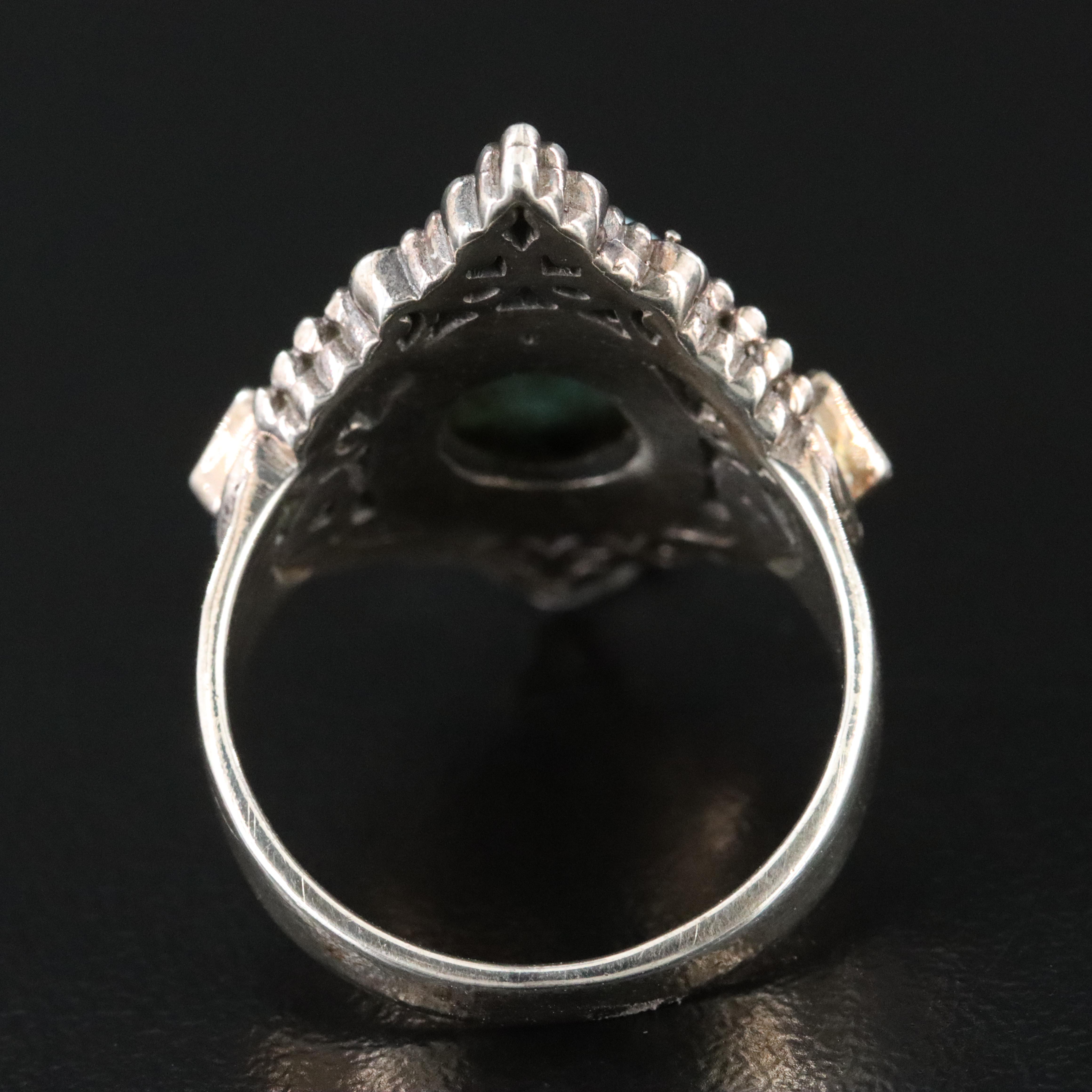 Sterling Larimar Ring