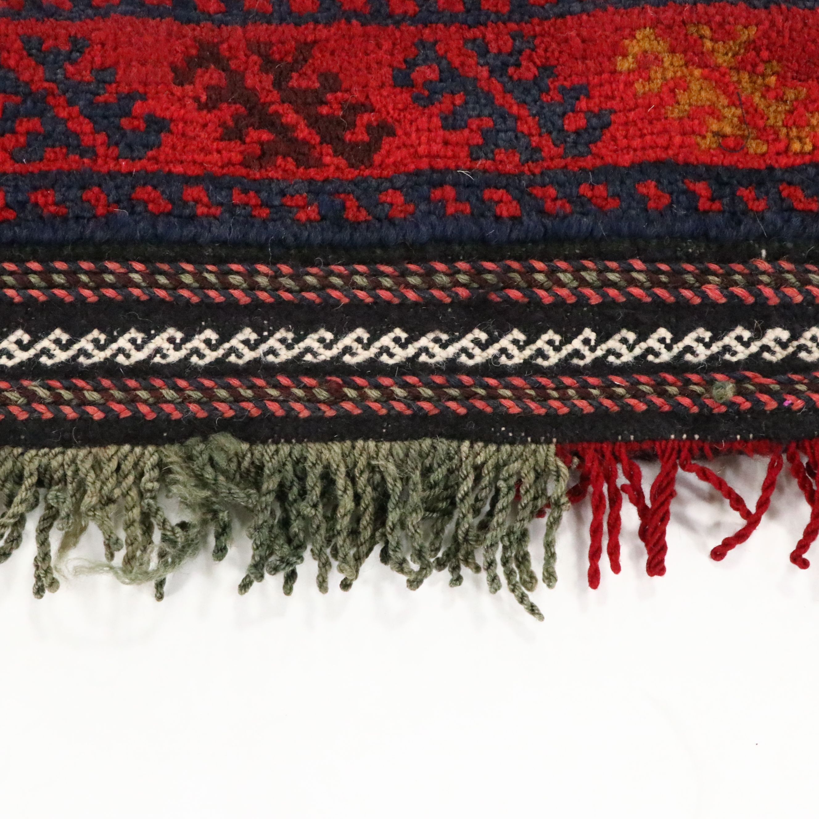 Handmade Afghan Mixed Technique Saddle Bag