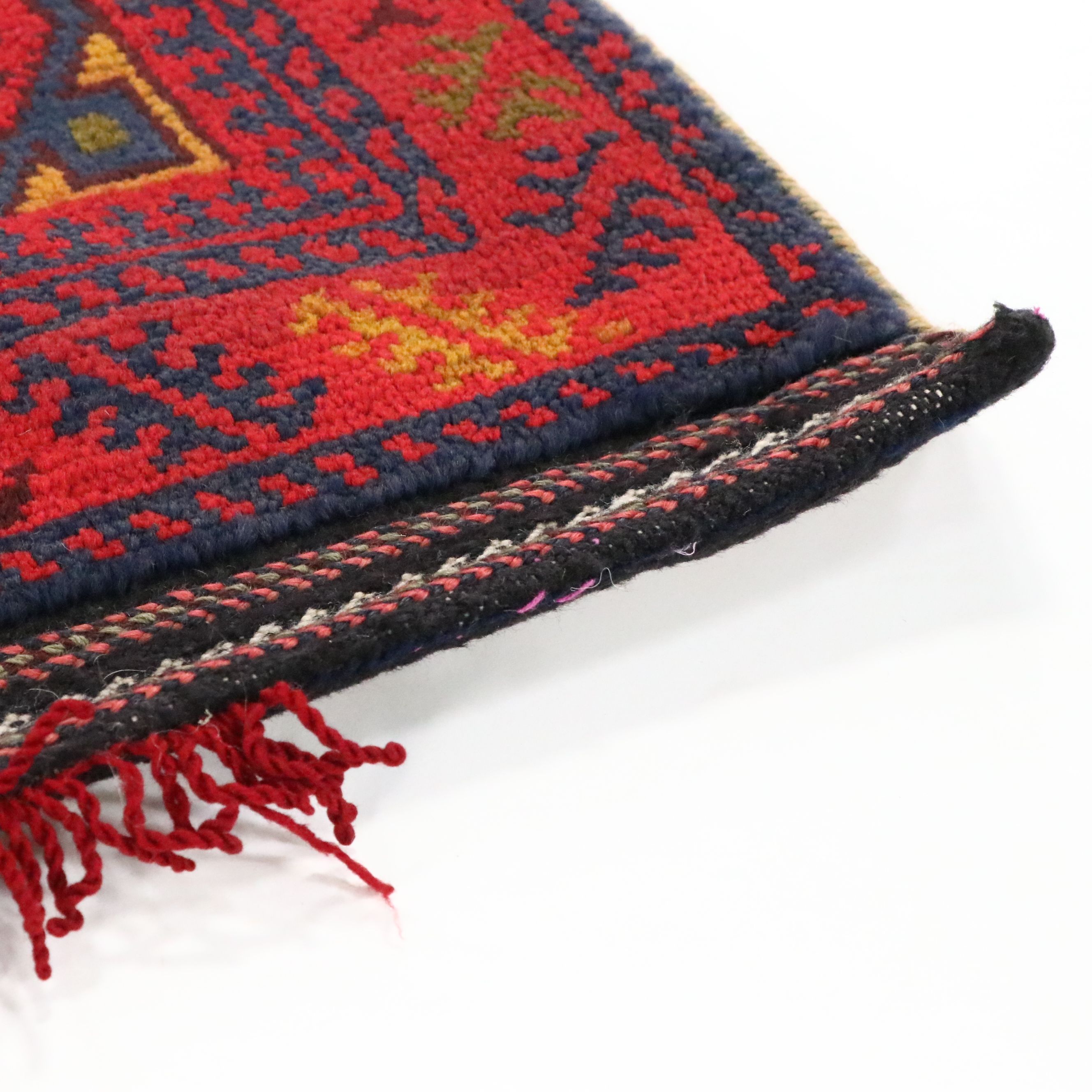 Handmade Afghan Mixed Technique Saddle Bag