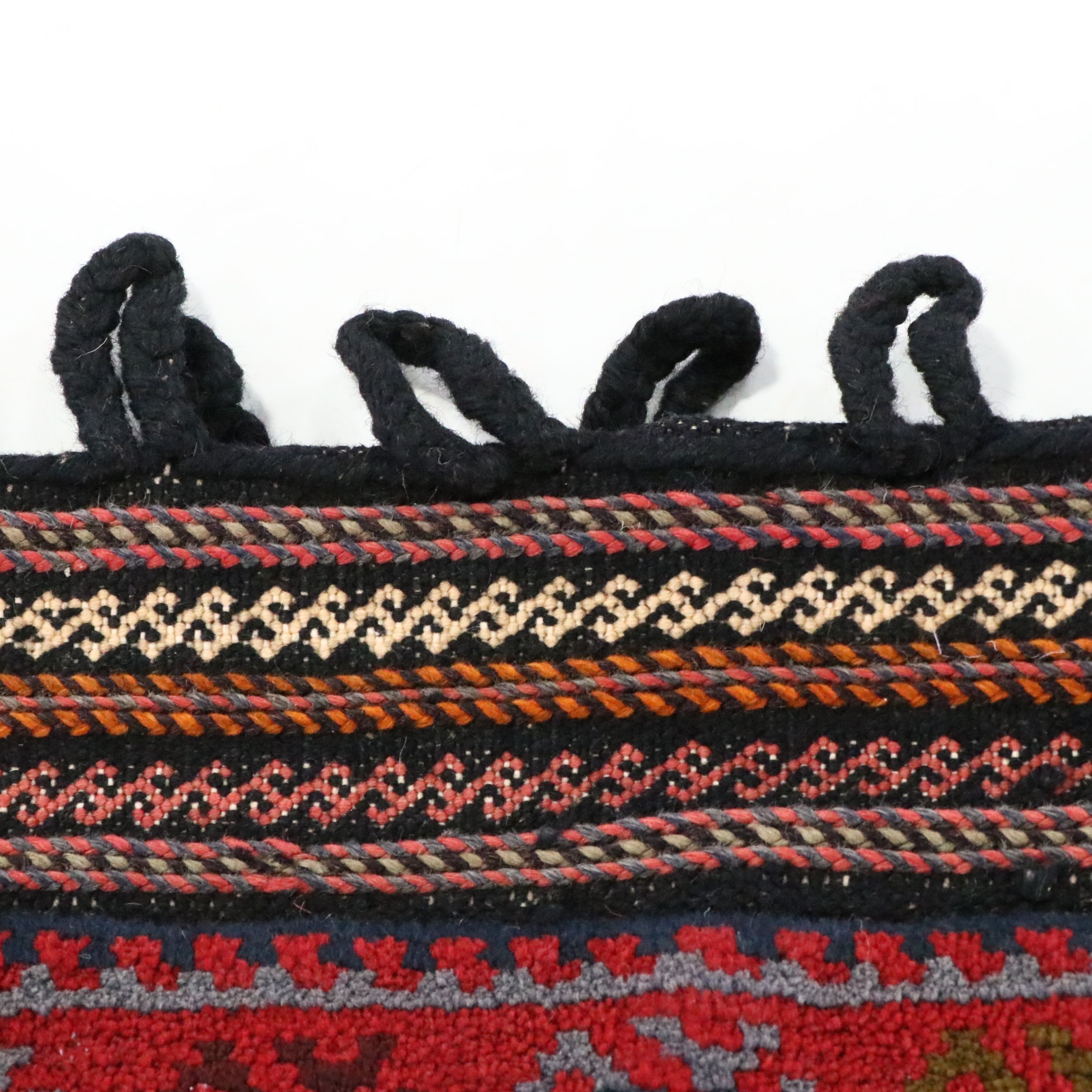 Handmade Afghan Mixed Technique Saddle Bag