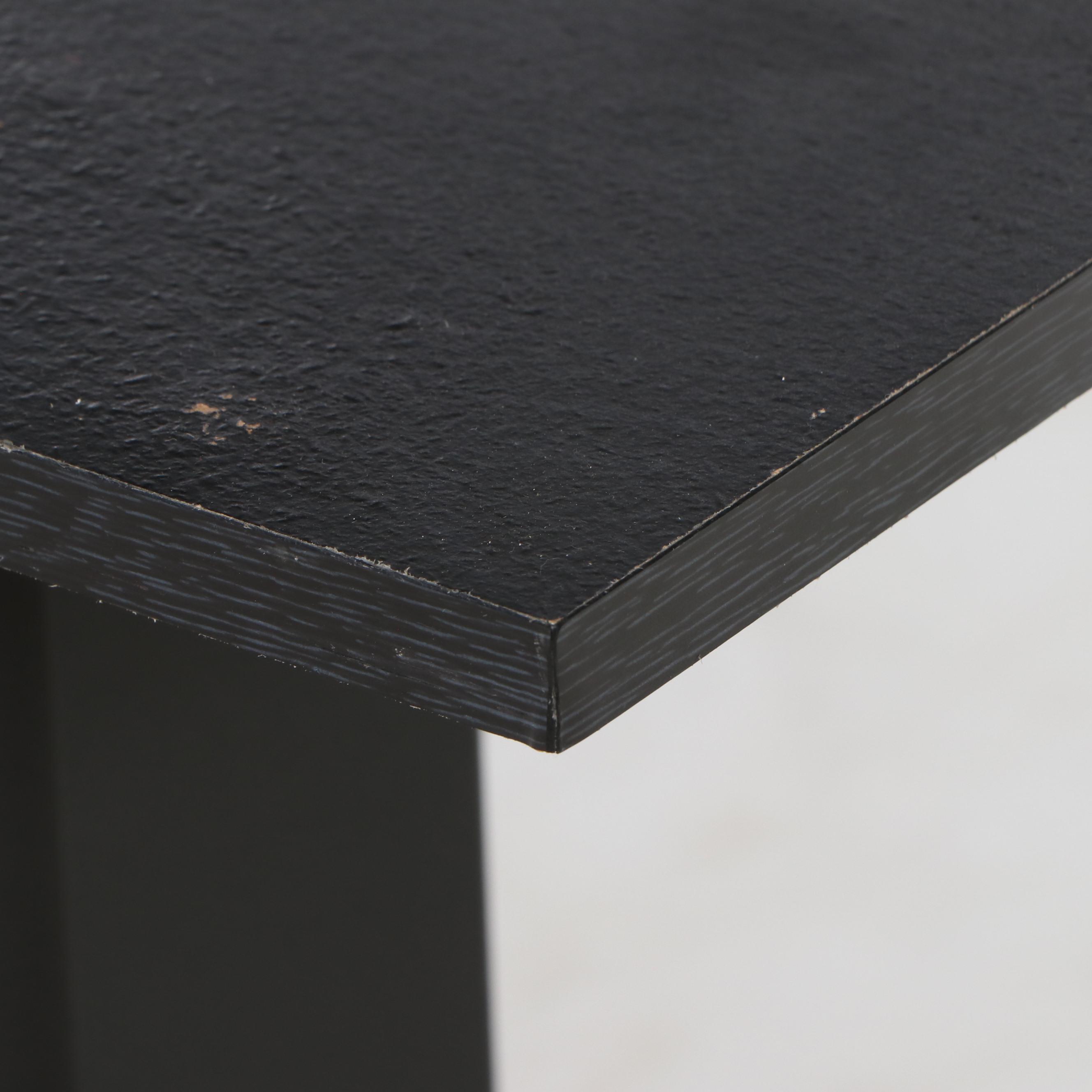 Black Painted Wood Stand