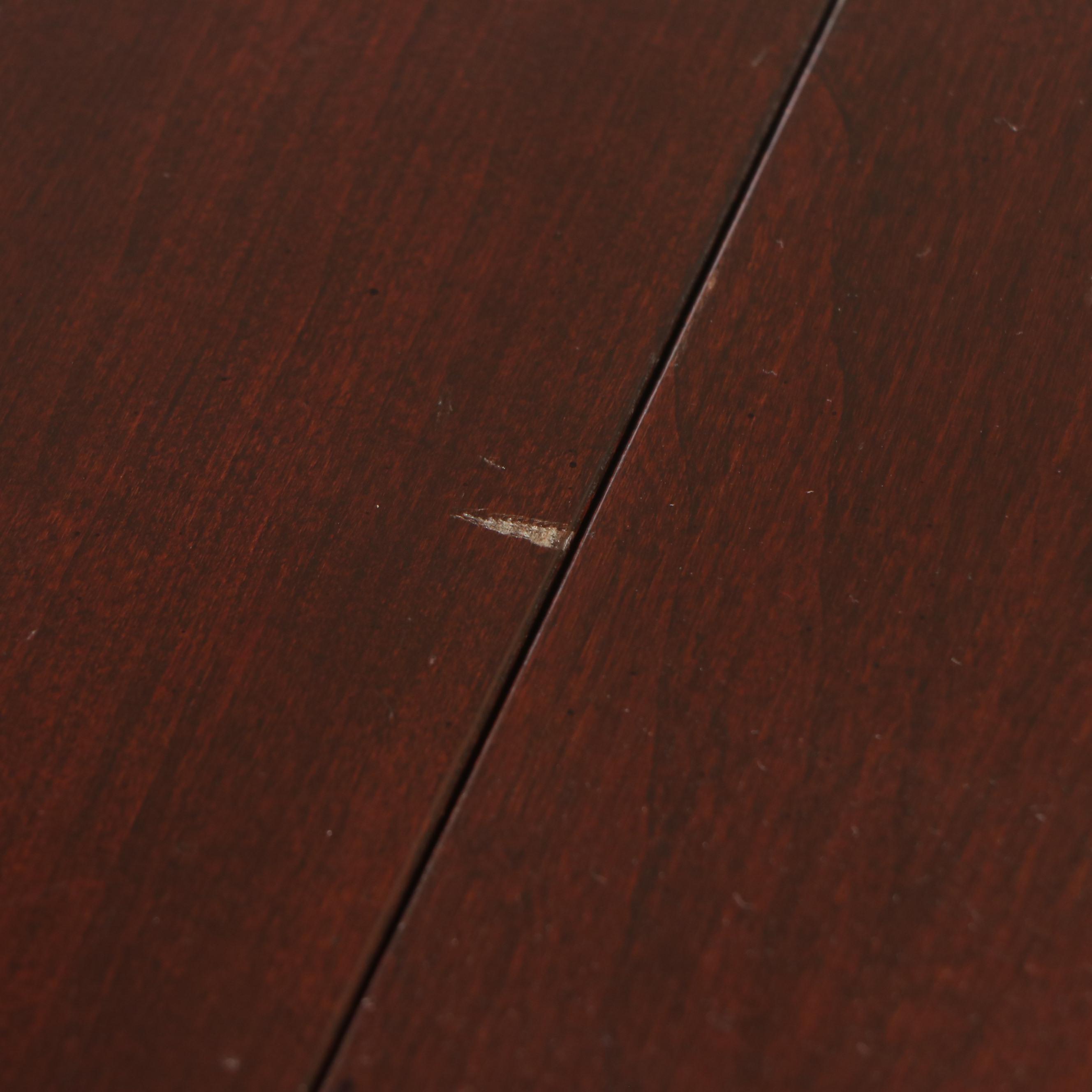 Queen Anne Style Cherry Drop Leaf End Table