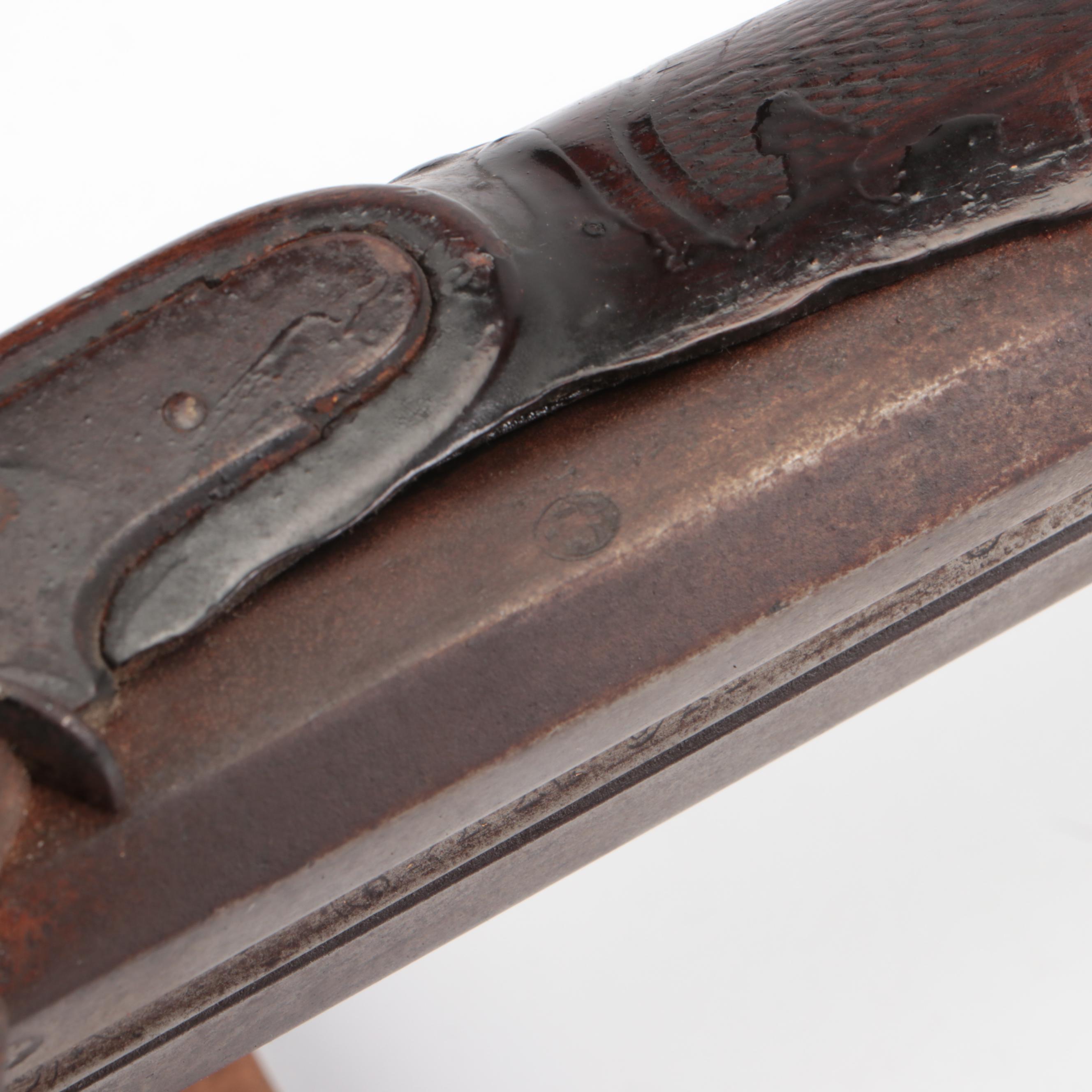 Antique Canon Tordu Percussion Cap Side by Side Shotgun