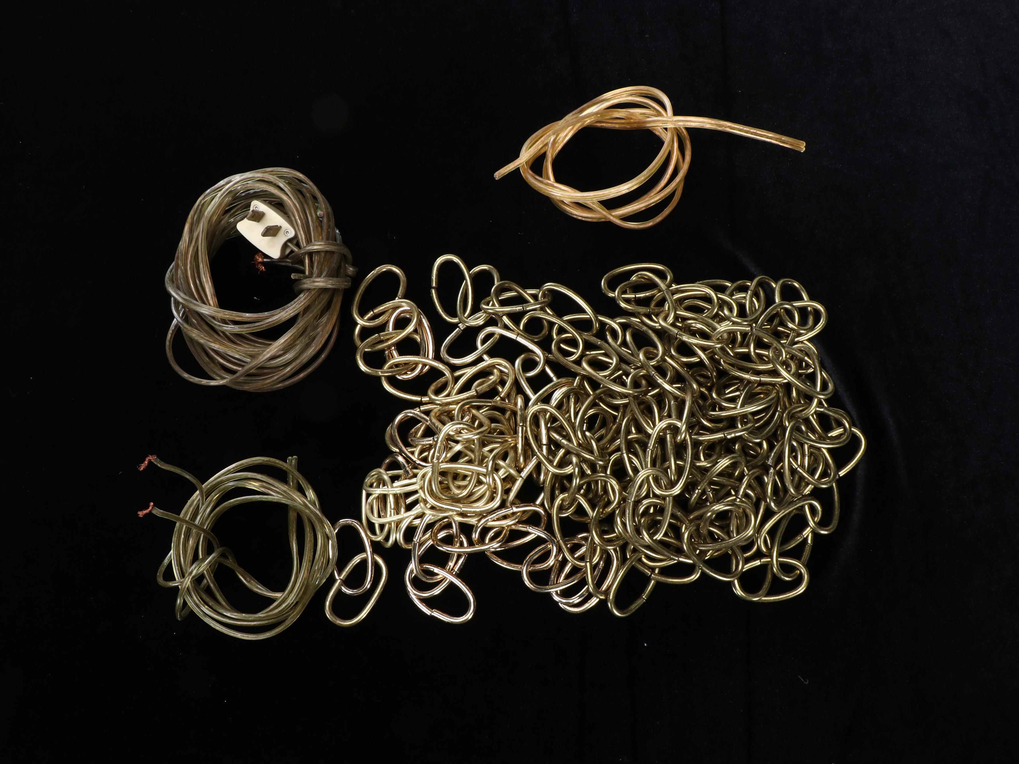 Italian Baroque Gilt Metal Lantern Pendant Light