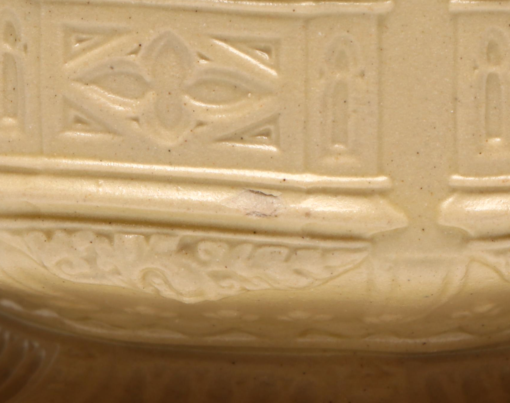 Charles Meigh English Press Molded Stoneware Pitcher with Apostles, 1843