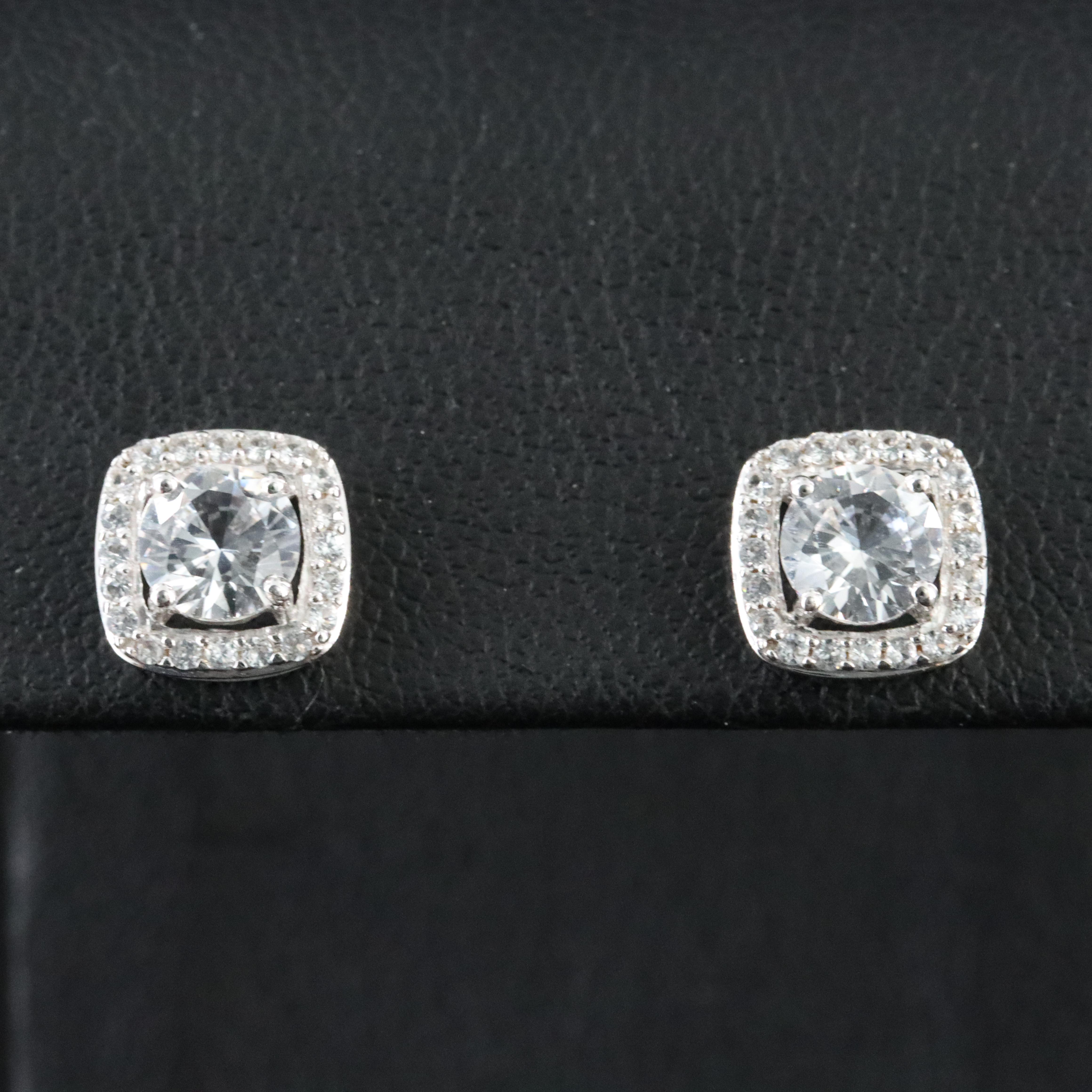 Sterling White Sapphire Earrings