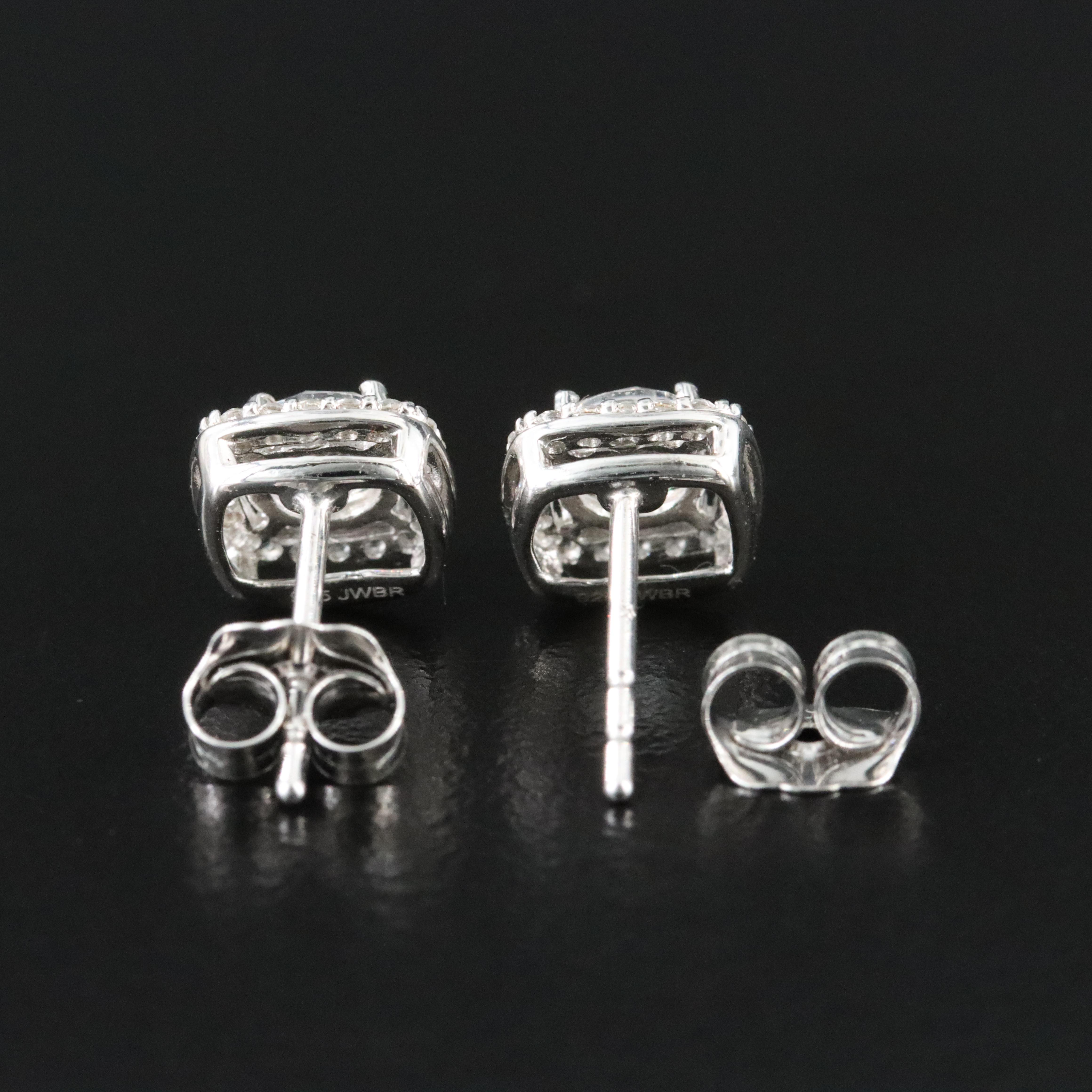 Sterling White Sapphire Earrings