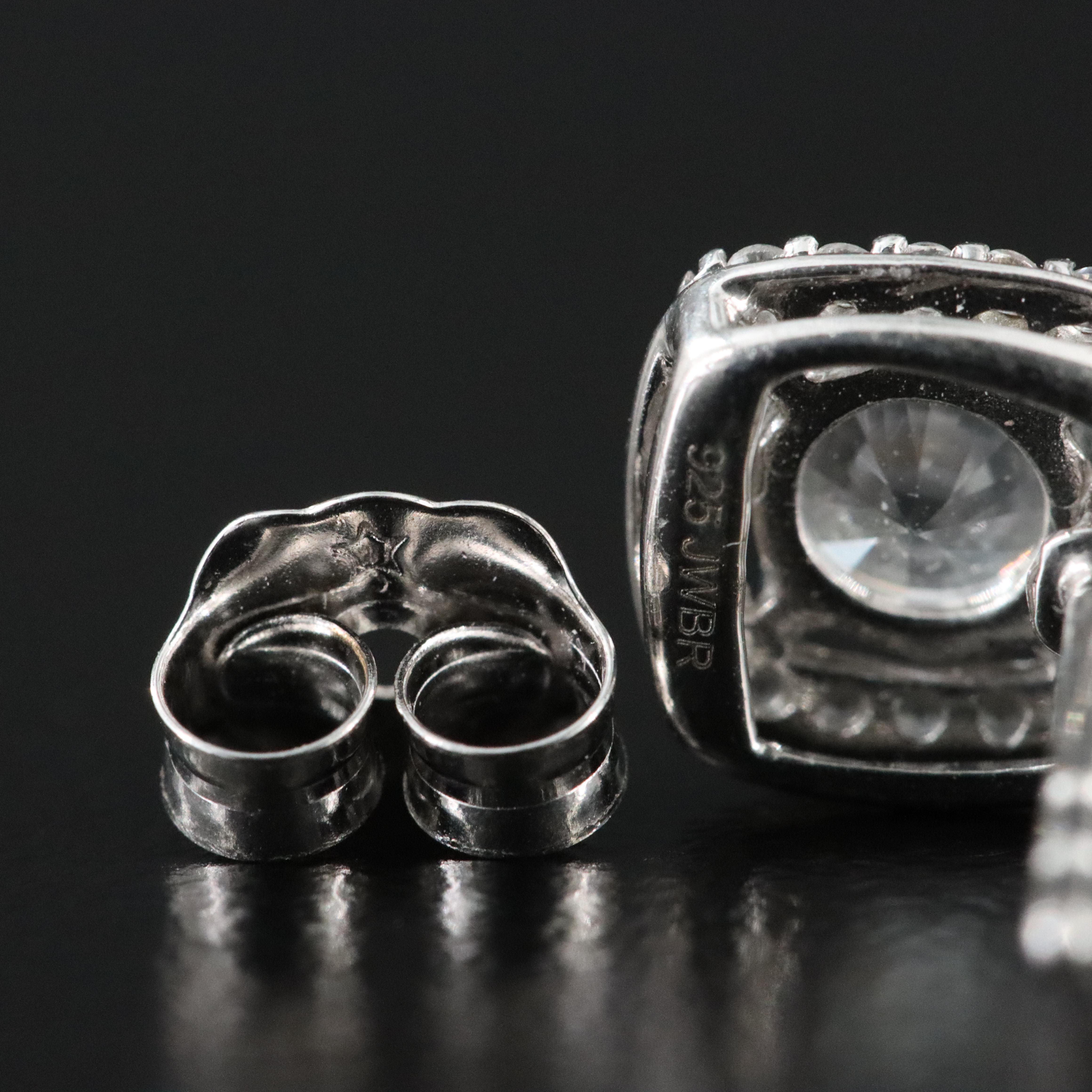 Sterling White Sapphire Earrings