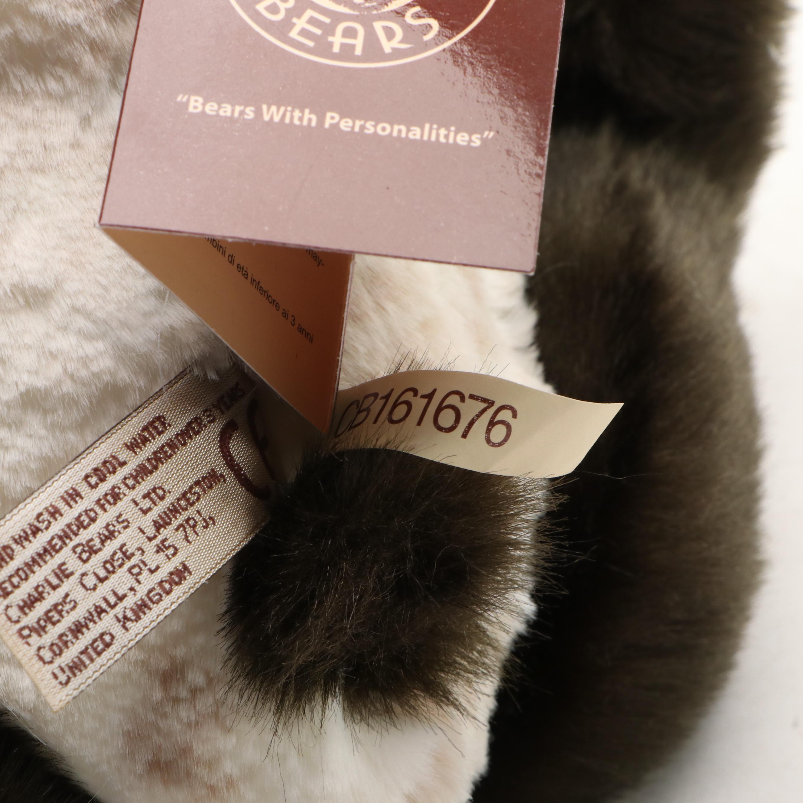 Steiff "Ming Panda" and Charlie Bears "Esma" with More Teddy Bears