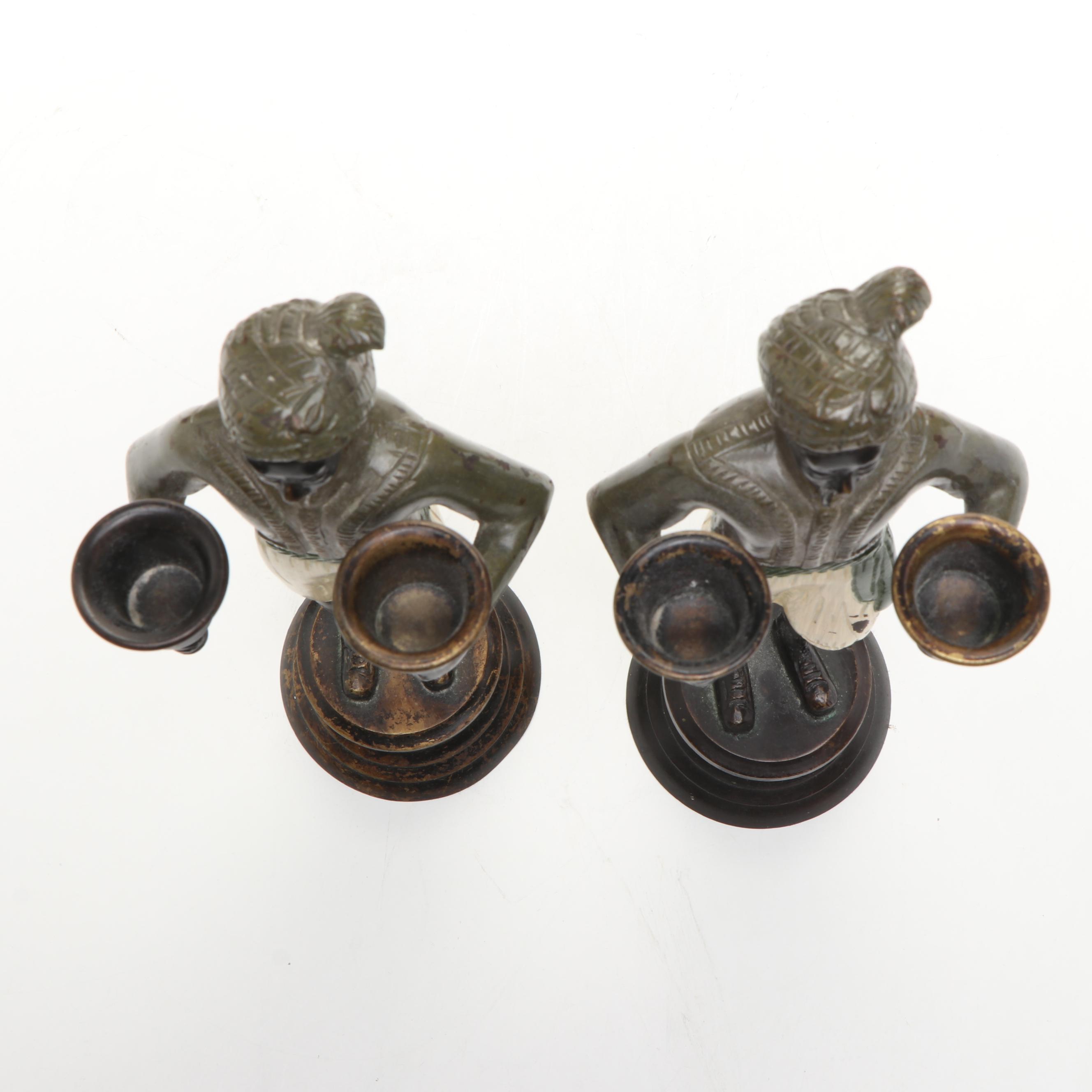 Blackamoor Brass Candelabrum