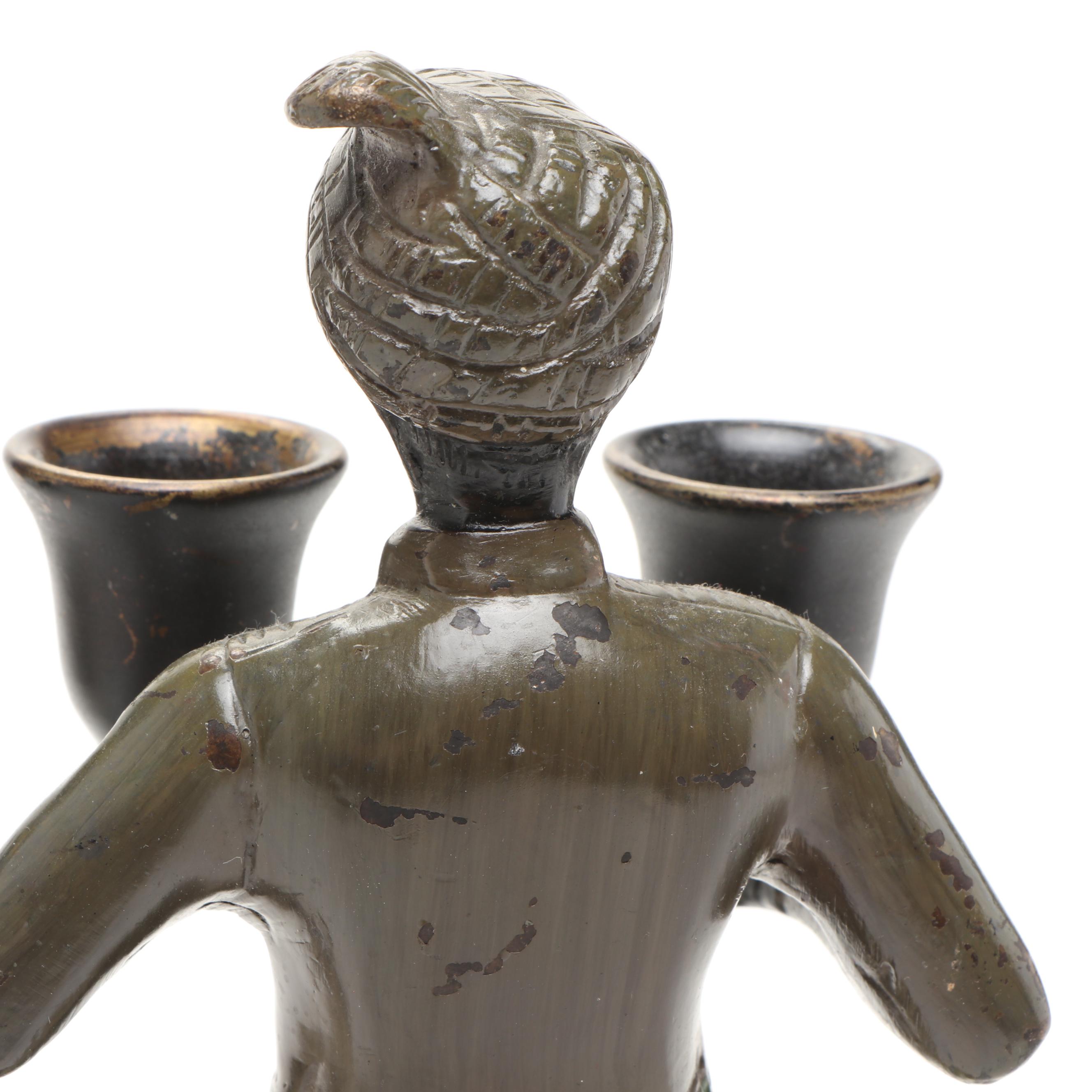 Blackamoor Brass Candelabrum