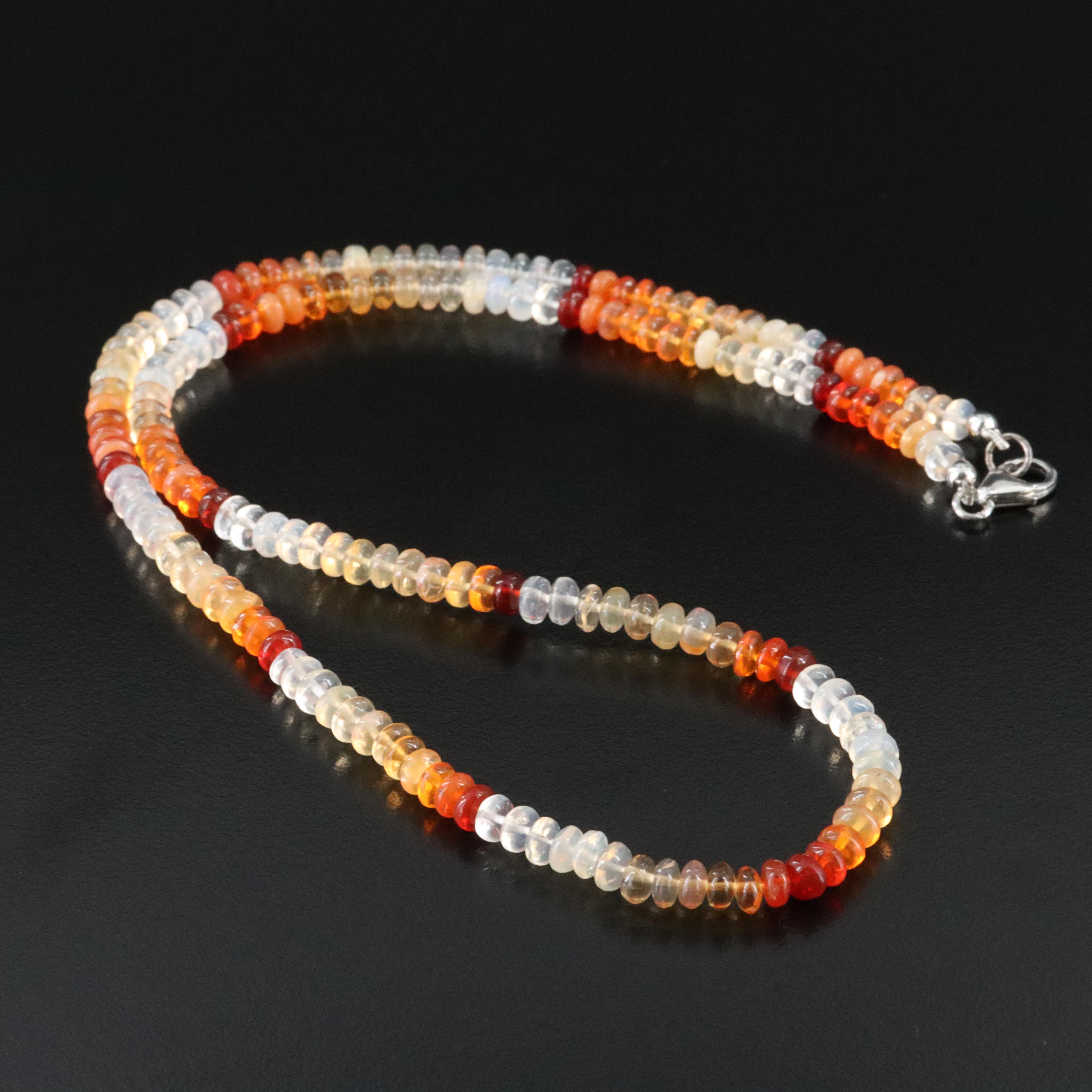 Sterling Opal Necklace