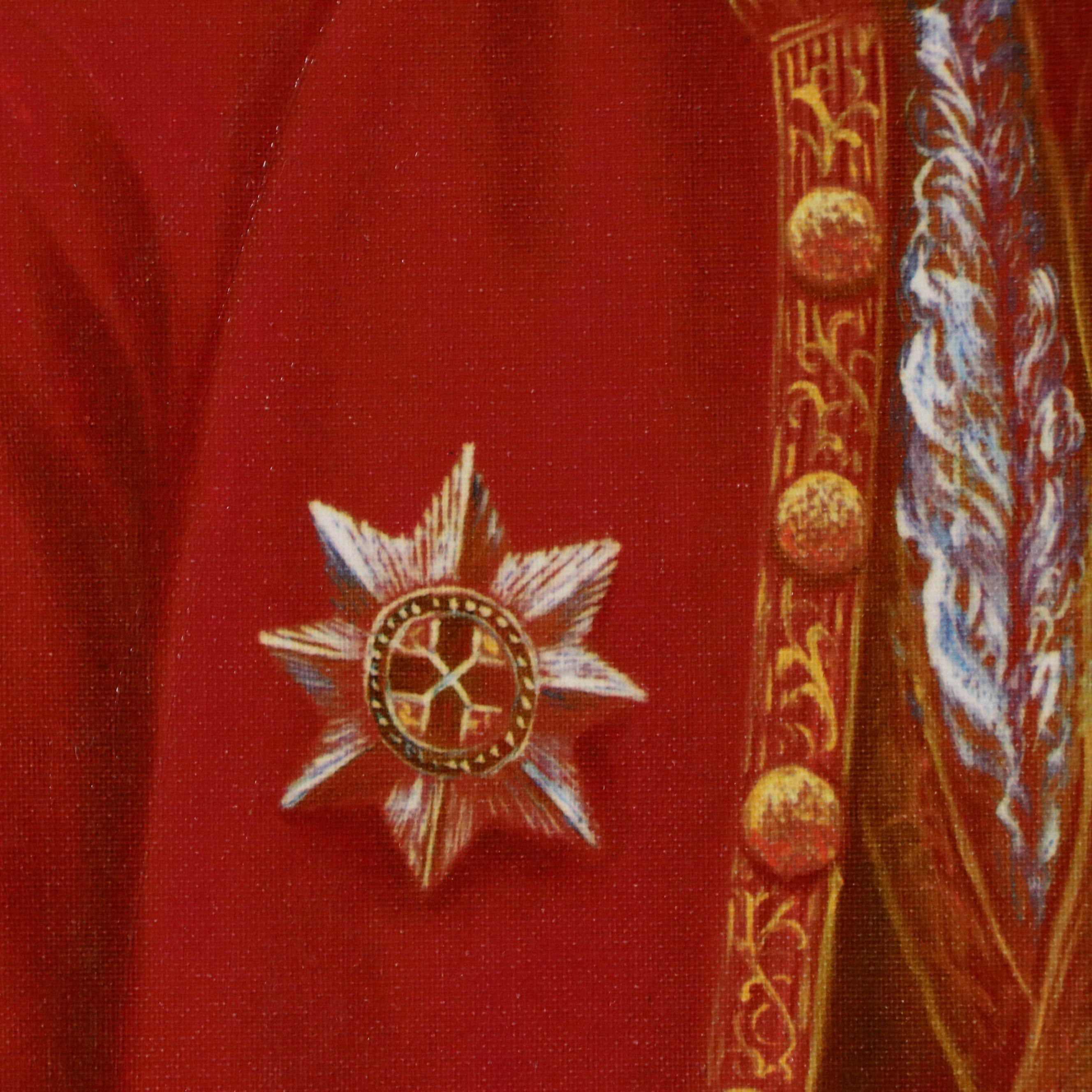 Giclée on Canvas Board Boston Terrier as Leader