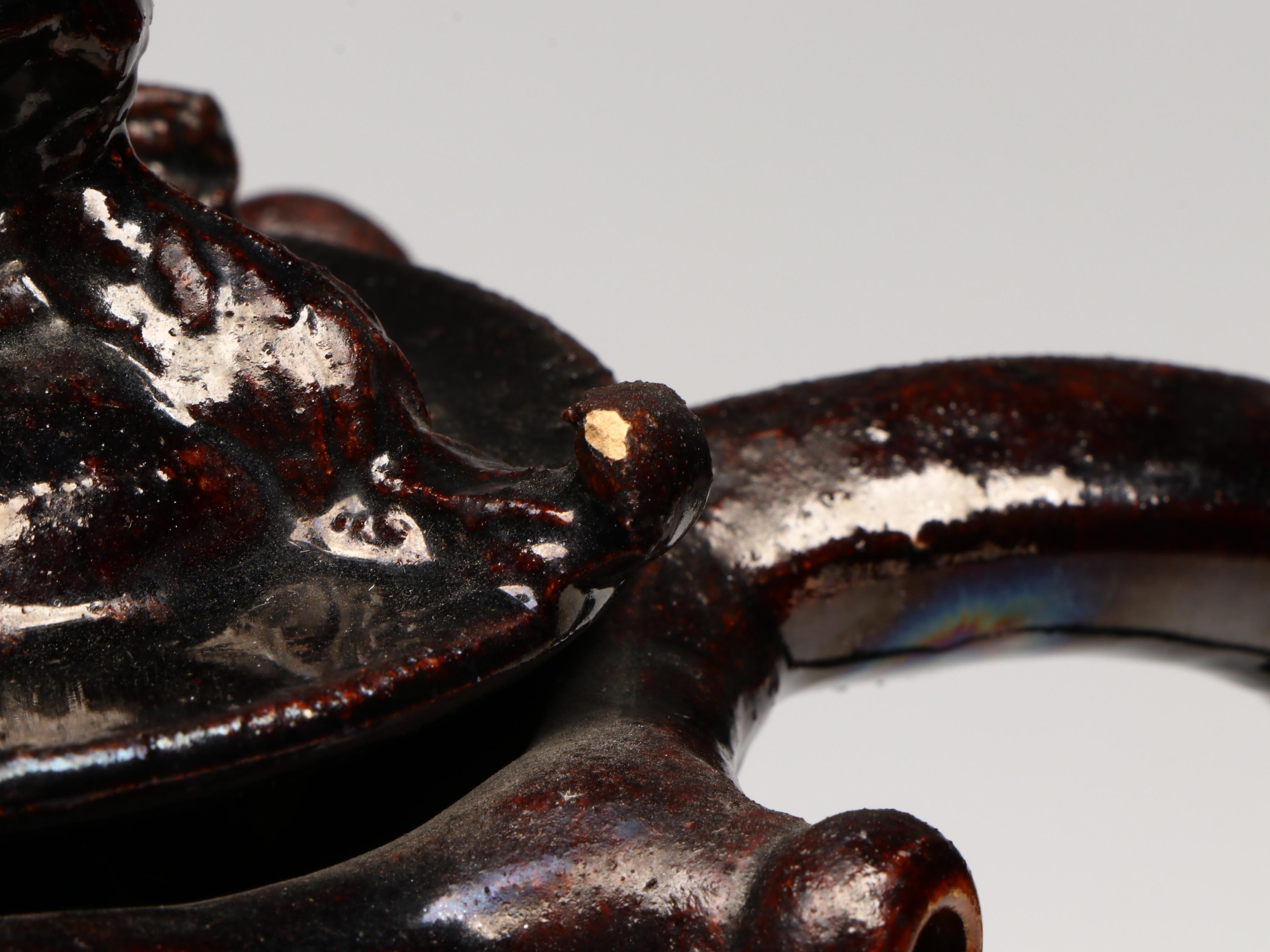 Bavarian Stoneware Puzzle Jug, 18th Century