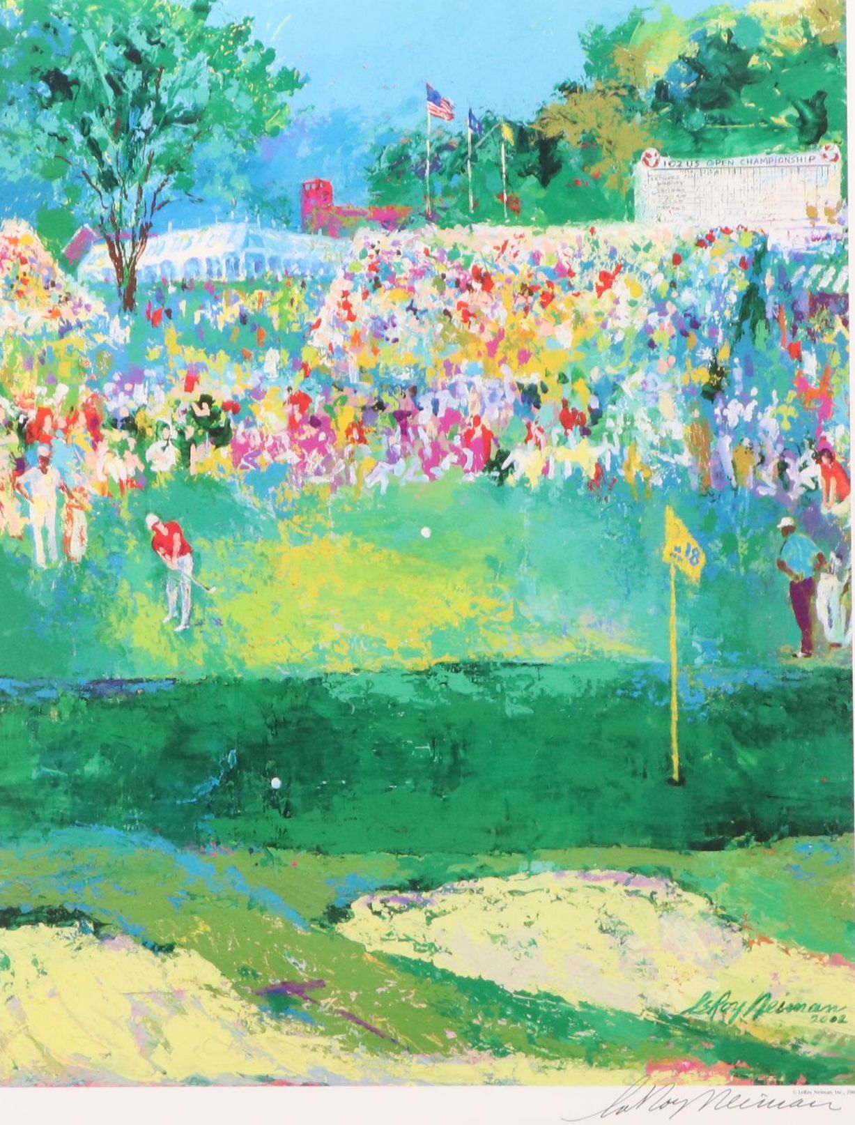 LeRoy Neiman Offset Lithograph "102nd U.S. Open," 2001