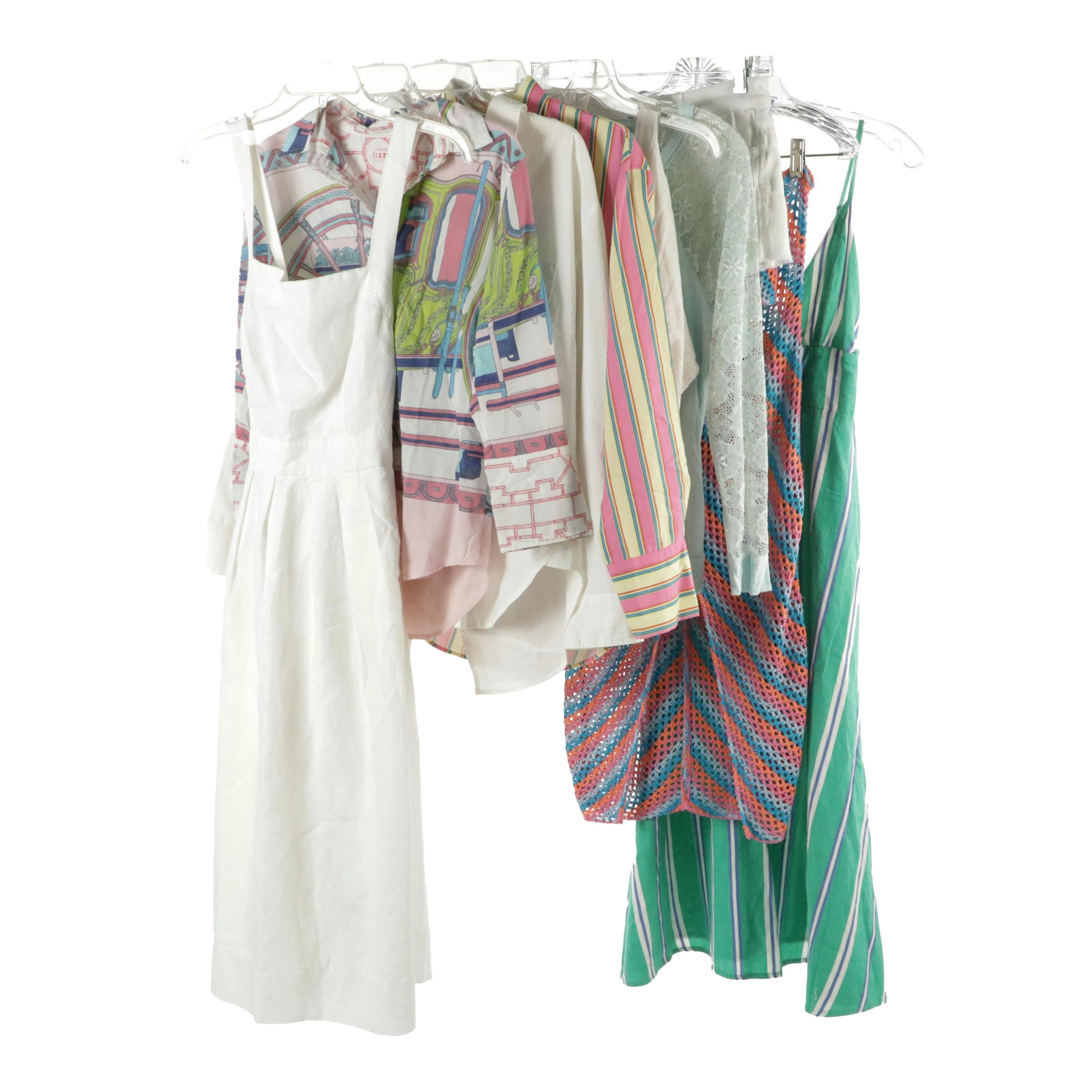 Gap White Linen Midi Dress, Tizzie Printed and Other Button-Down Shirts and More