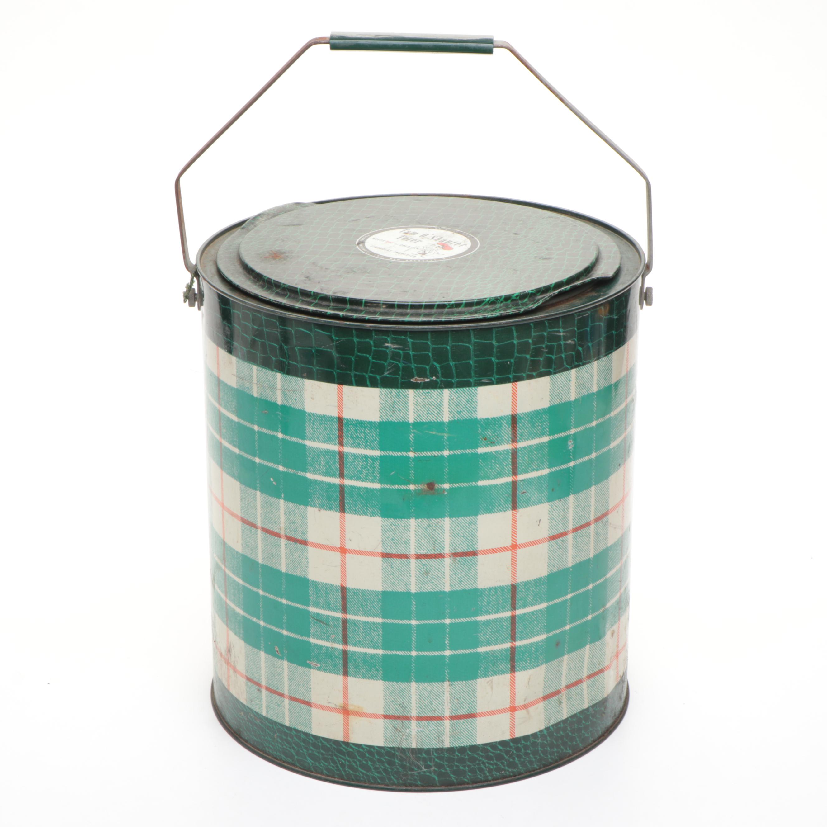 Tam O' Shanter Toter Insulated Metal Cooler with Handle