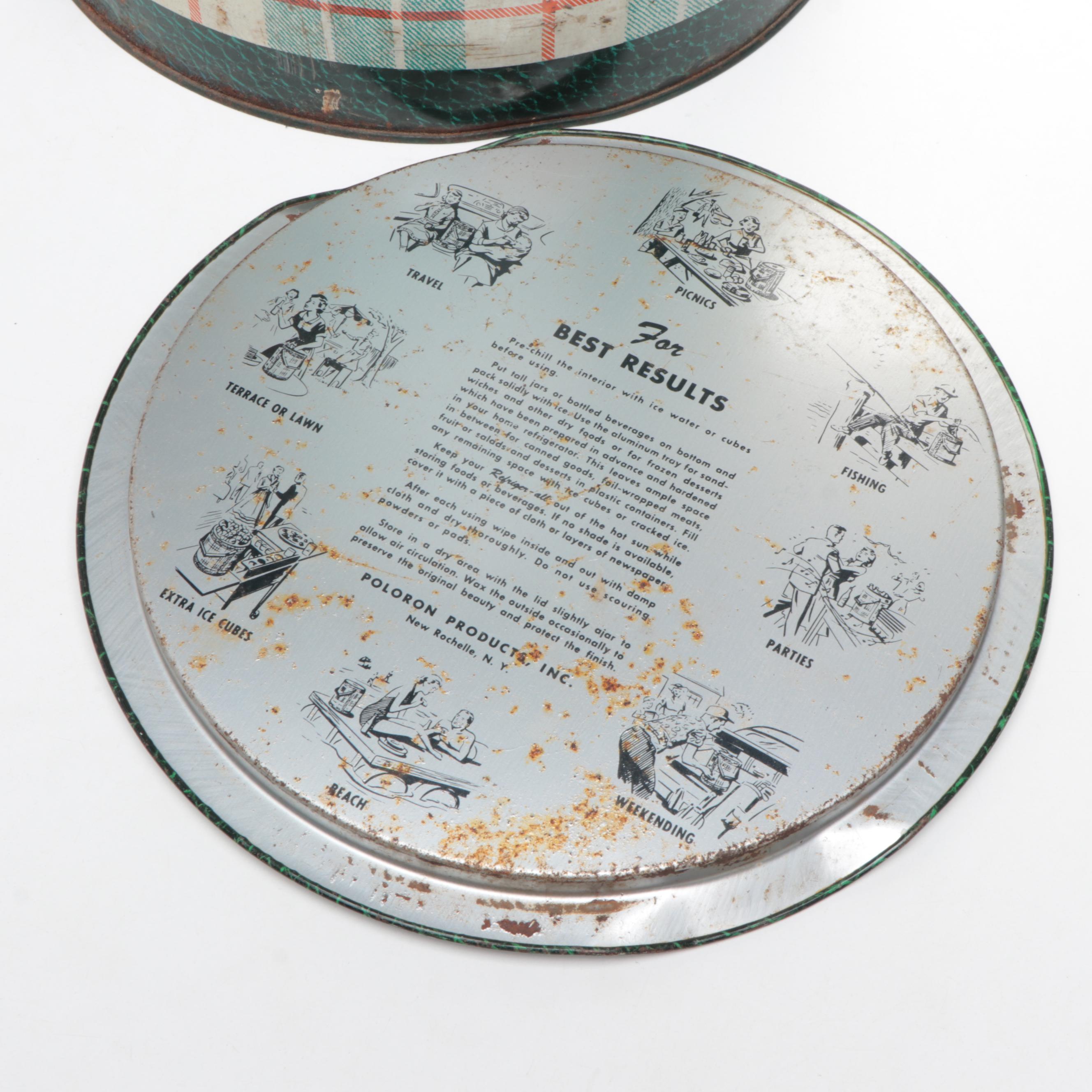 Tam O' Shanter Toter Insulated Metal Cooler with Handle