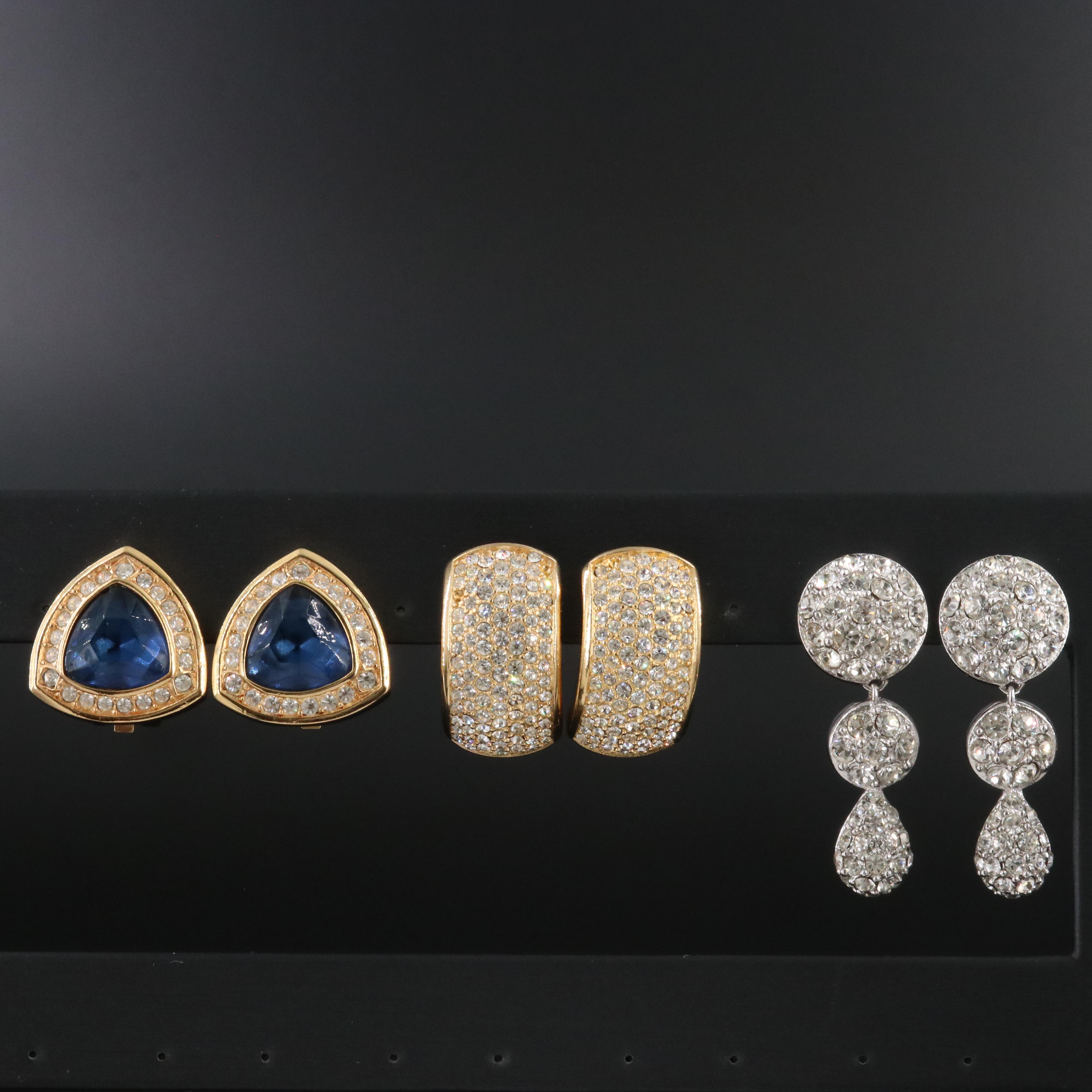 Christian Dior Crystal Earring Collection