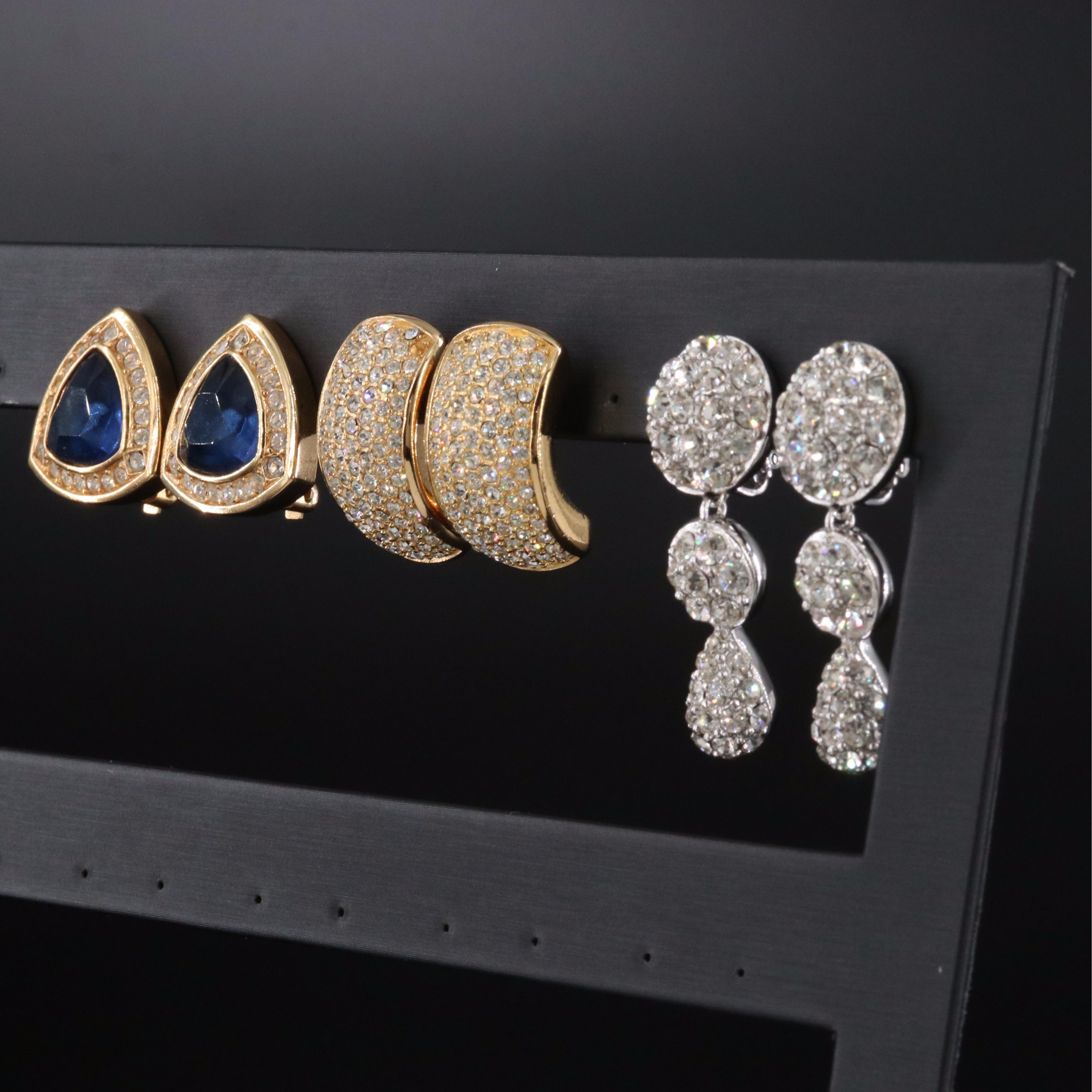Christian Dior Crystal Earring Collection