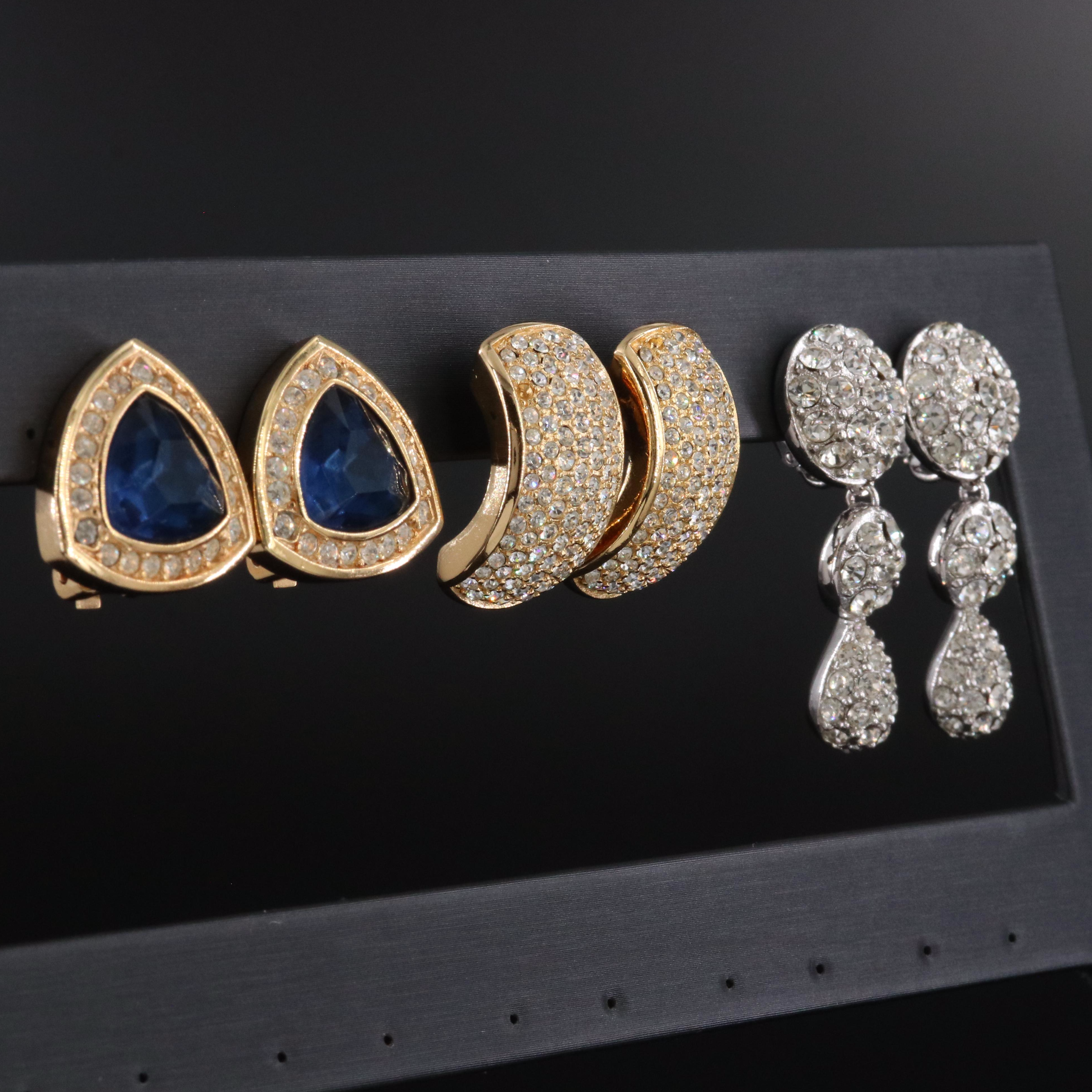 Christian Dior Crystal Earring Collection