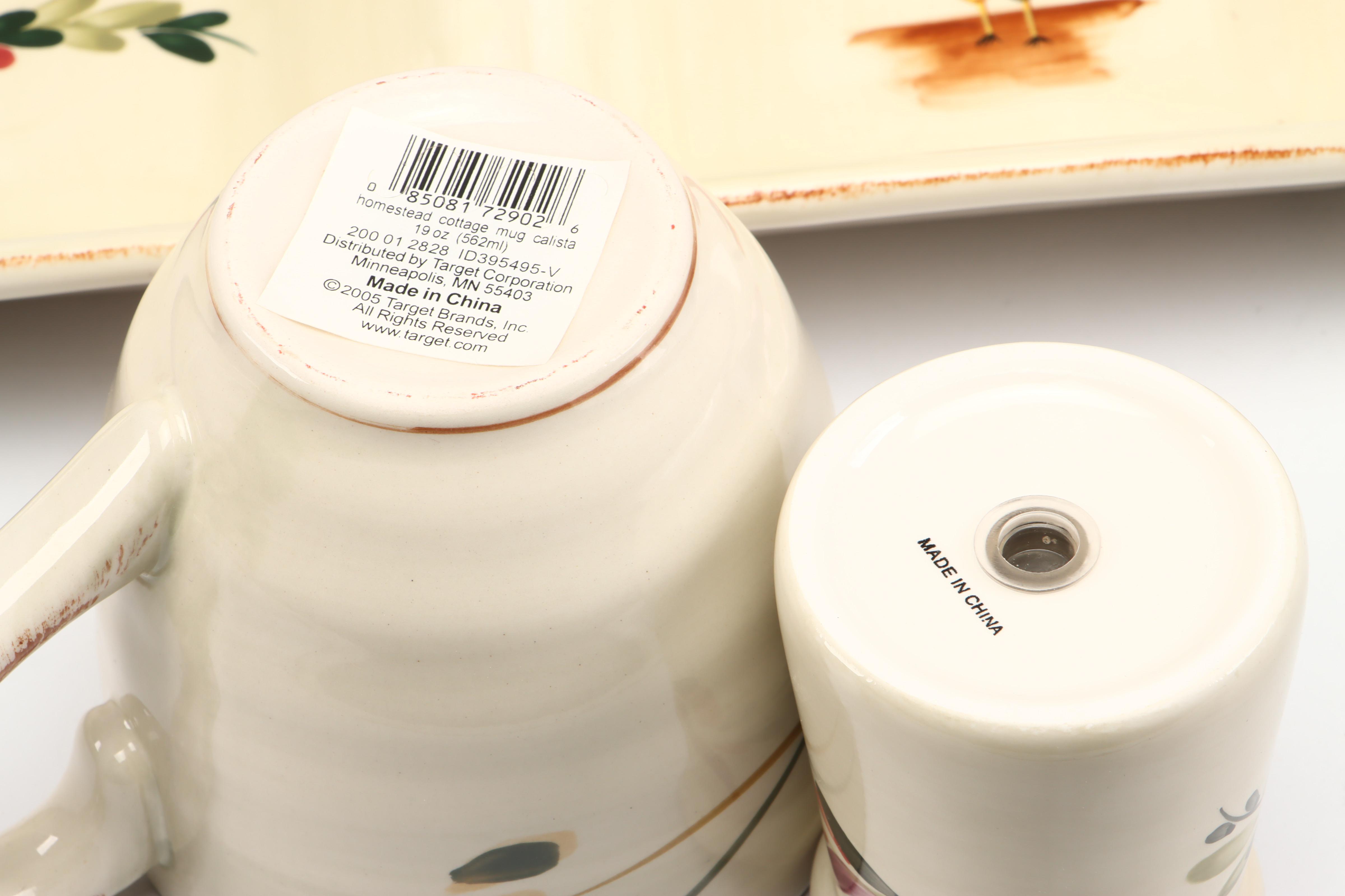 Home "Rooster" Ceramic Dinnerware and Serveware