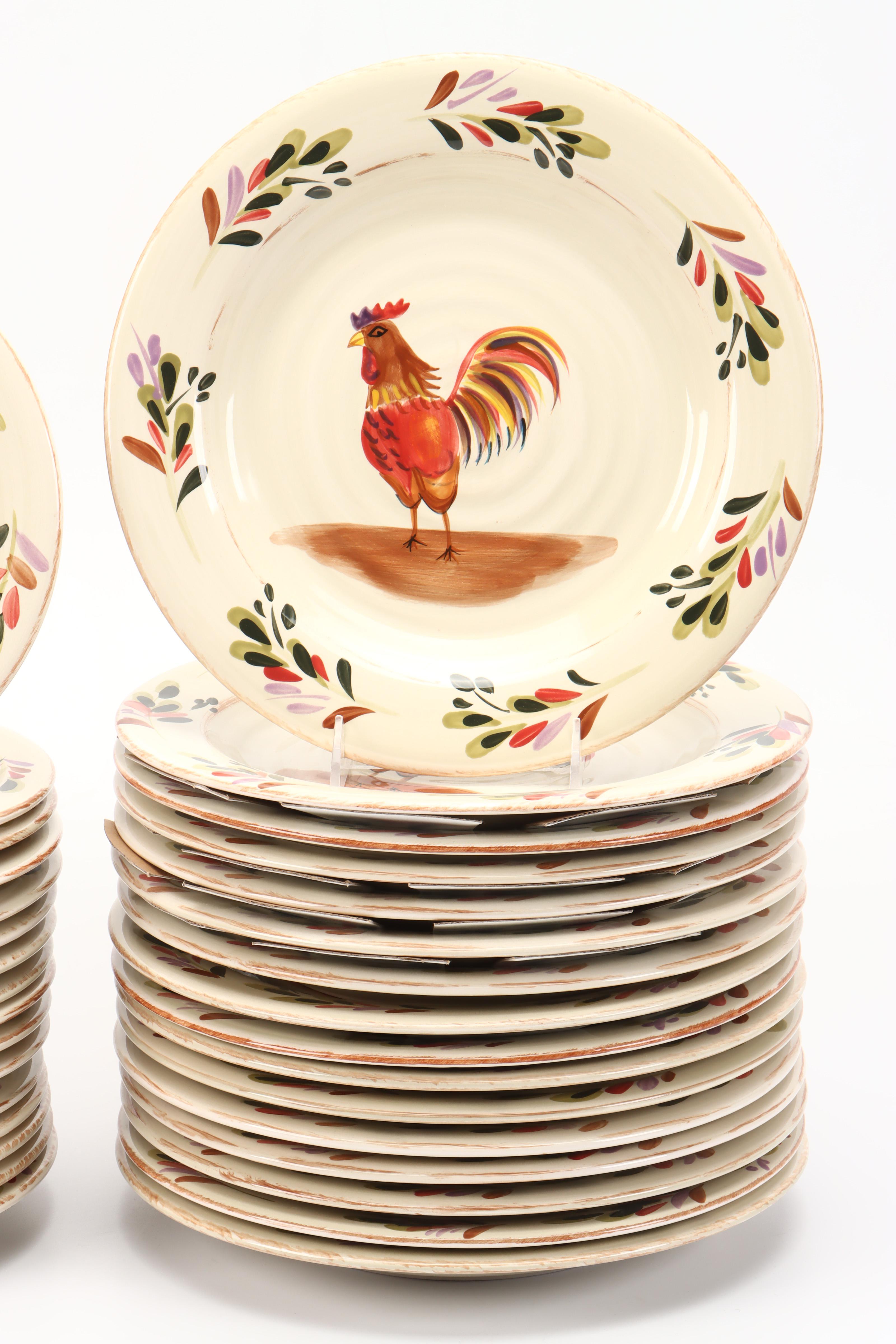 Home "Rooster" Ceramic Dinnerware and Serveware