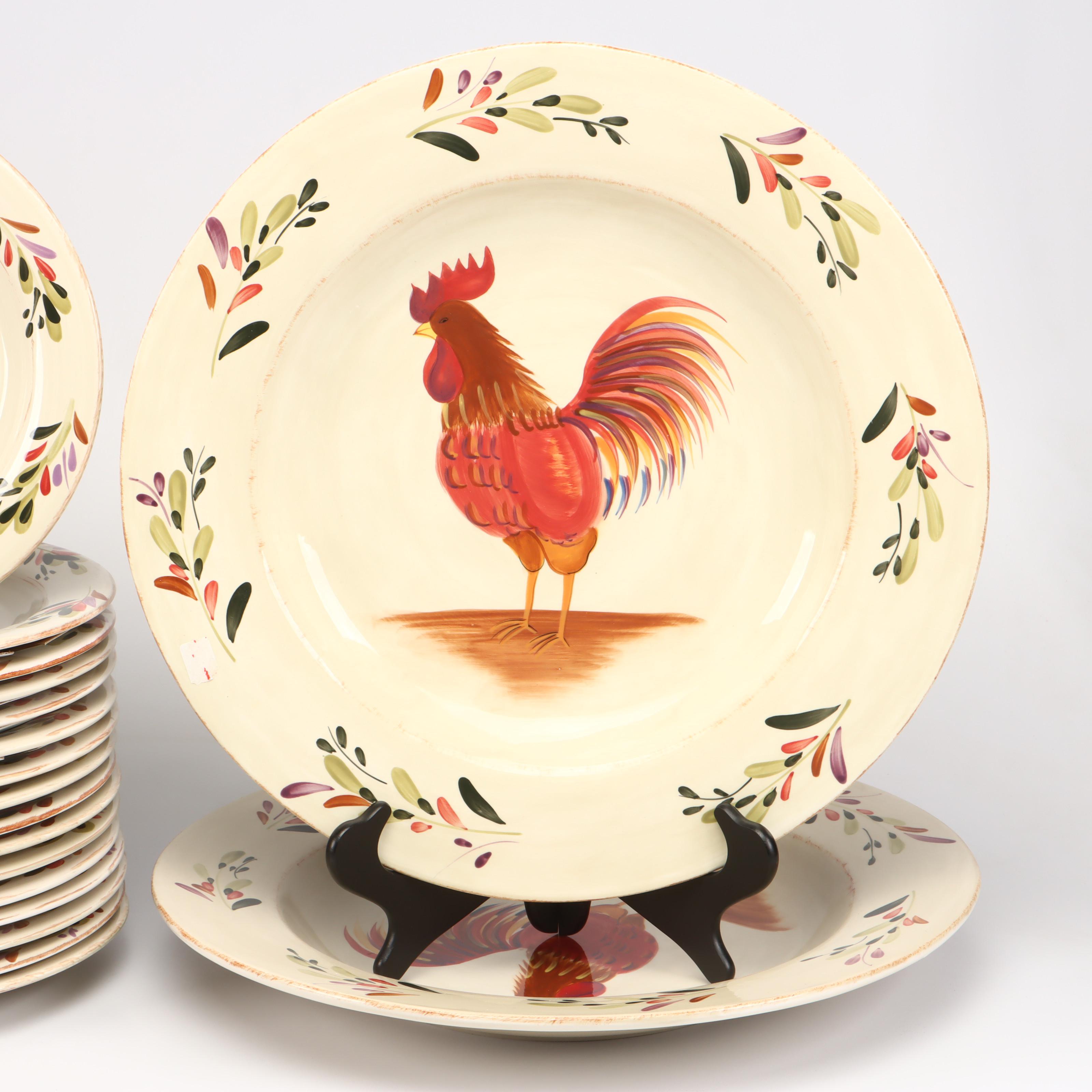 Home "Rooster" Ceramic Dinnerware and Serveware