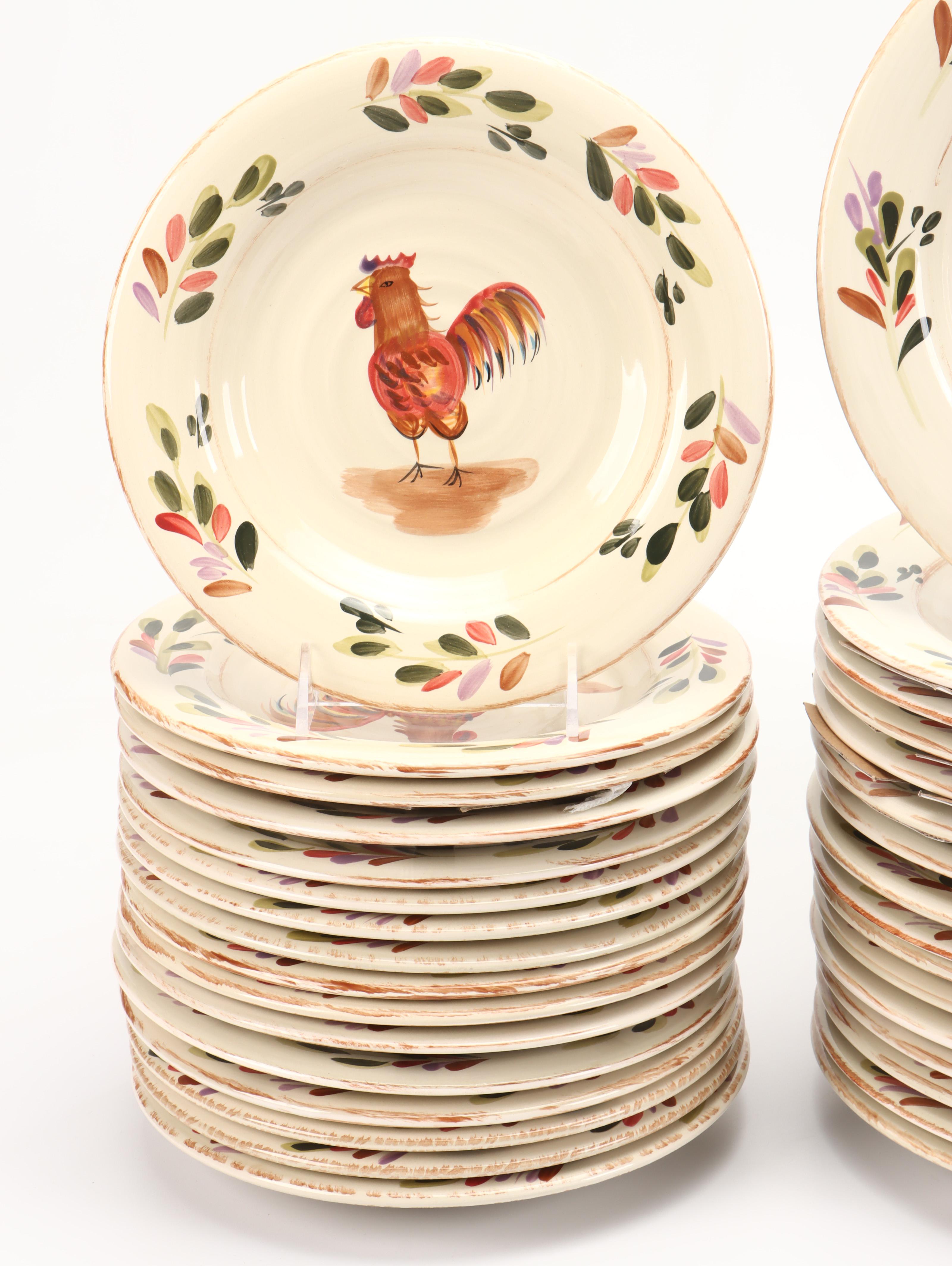 Home "Rooster" Ceramic Dinnerware and Serveware