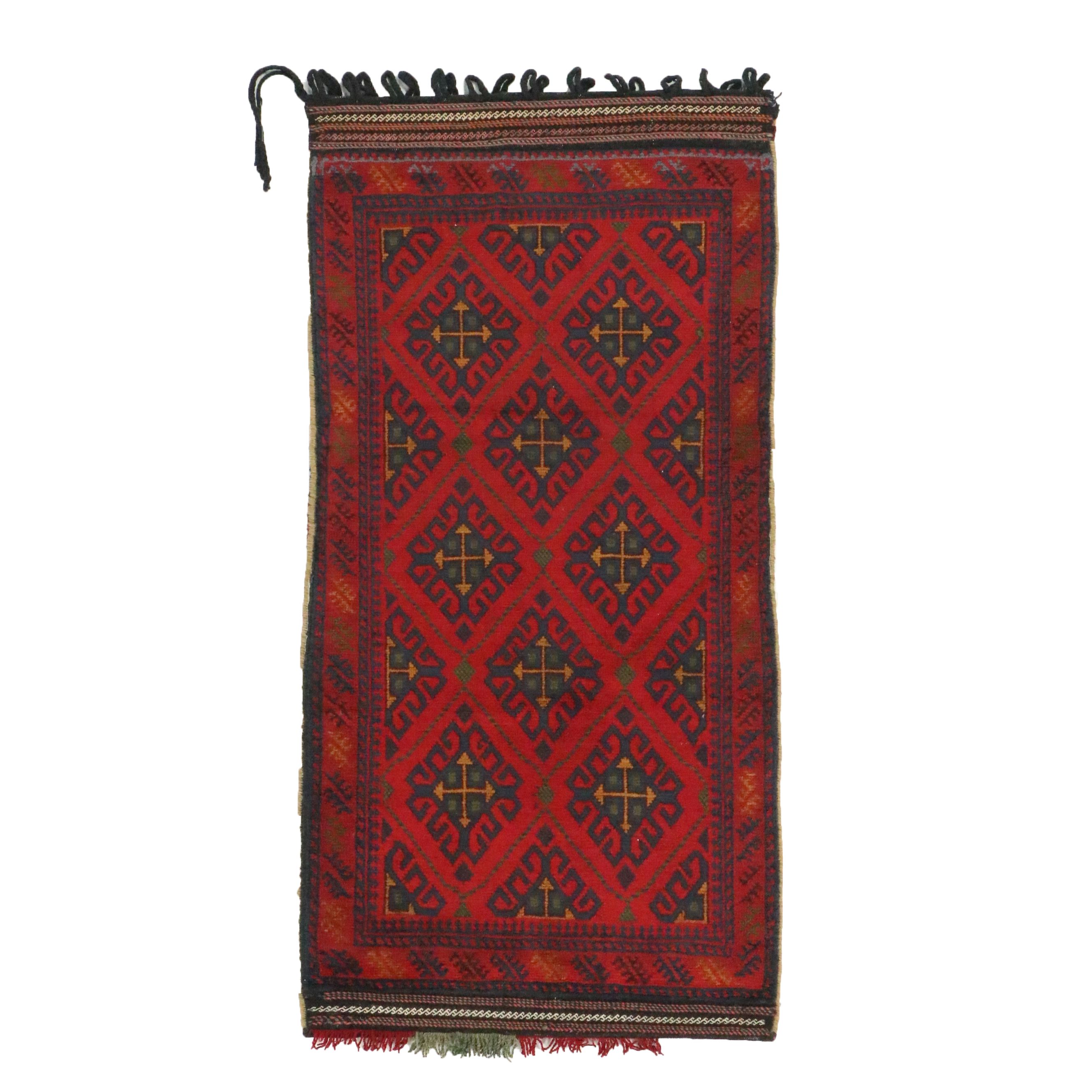 Handmade Afghan Mixed Technique Saddle Bag