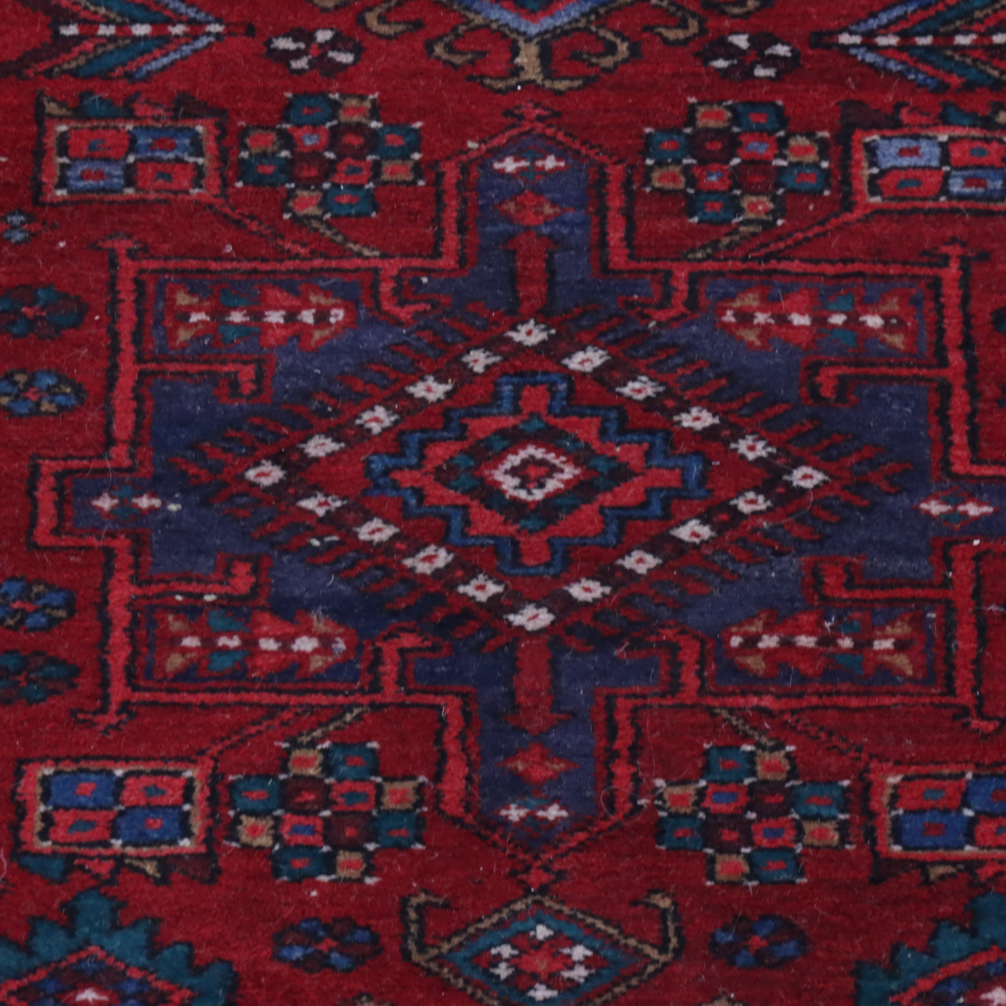 3'4 x 11' Hand-Knotted Persian Karaja Long Rug