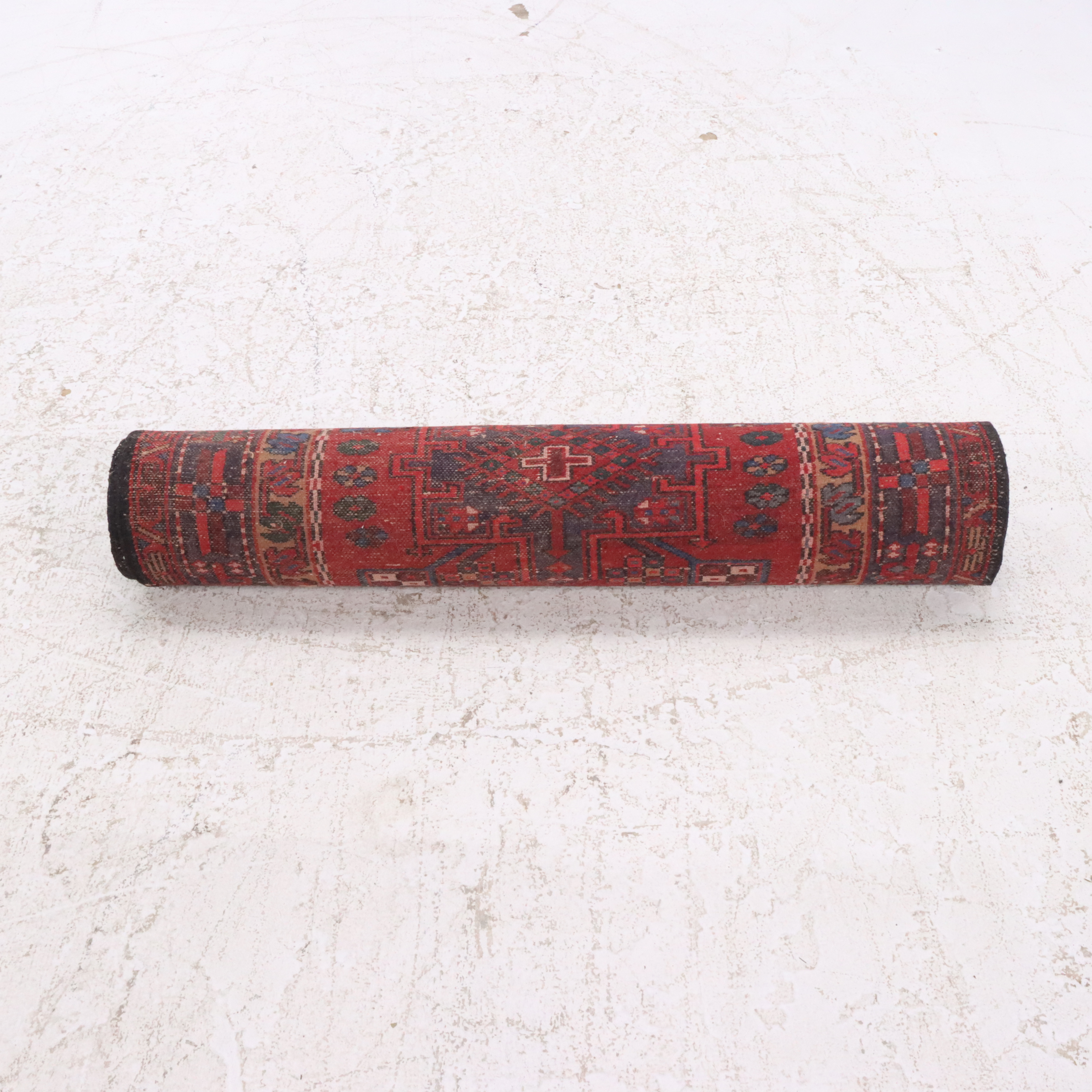 3'4 x 11' Hand-Knotted Persian Karaja Long Rug