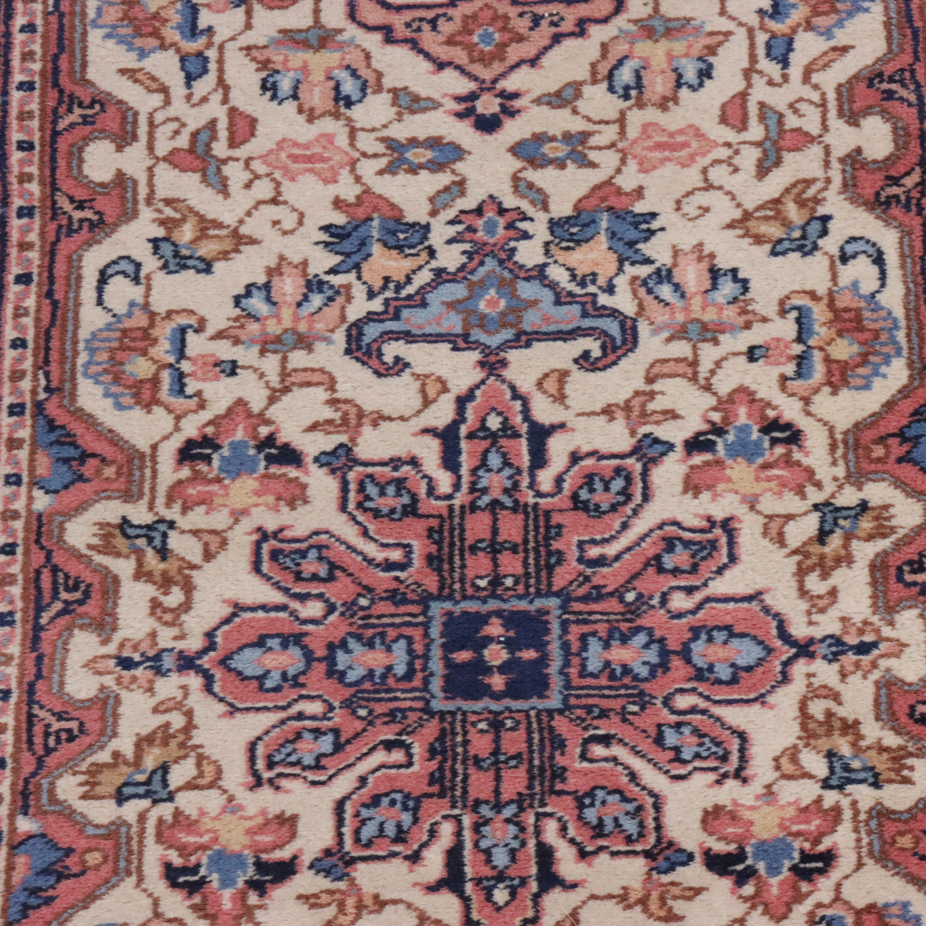 2'8 x 12' Hand-Knotted Persian Heriz Carpet Runner