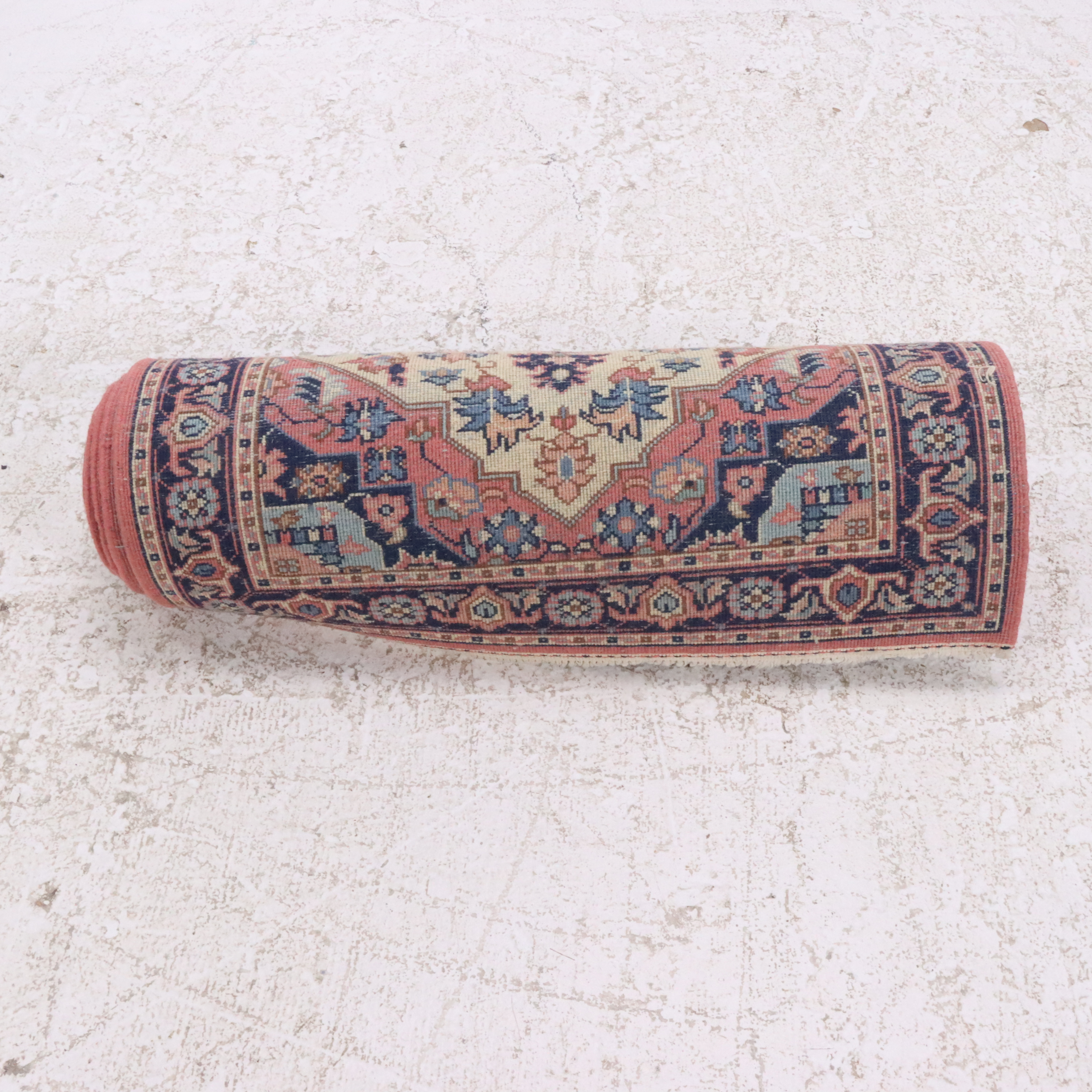 2'8 x 12' Hand-Knotted Persian Heriz Carpet Runner