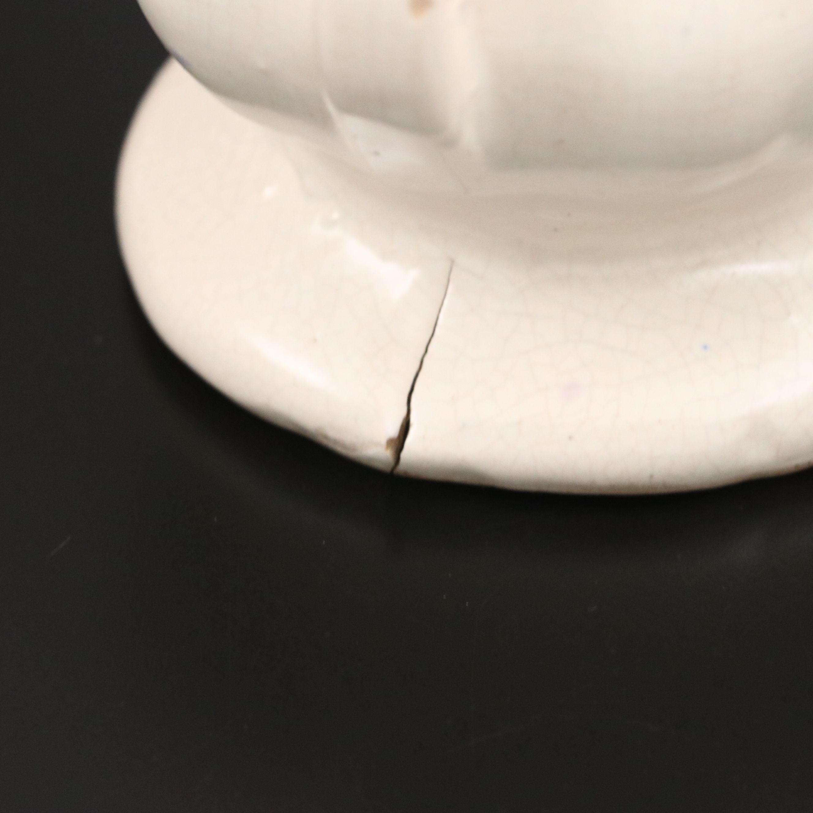 McCoy Pottery White Art Deco Style Double-Handled Vases