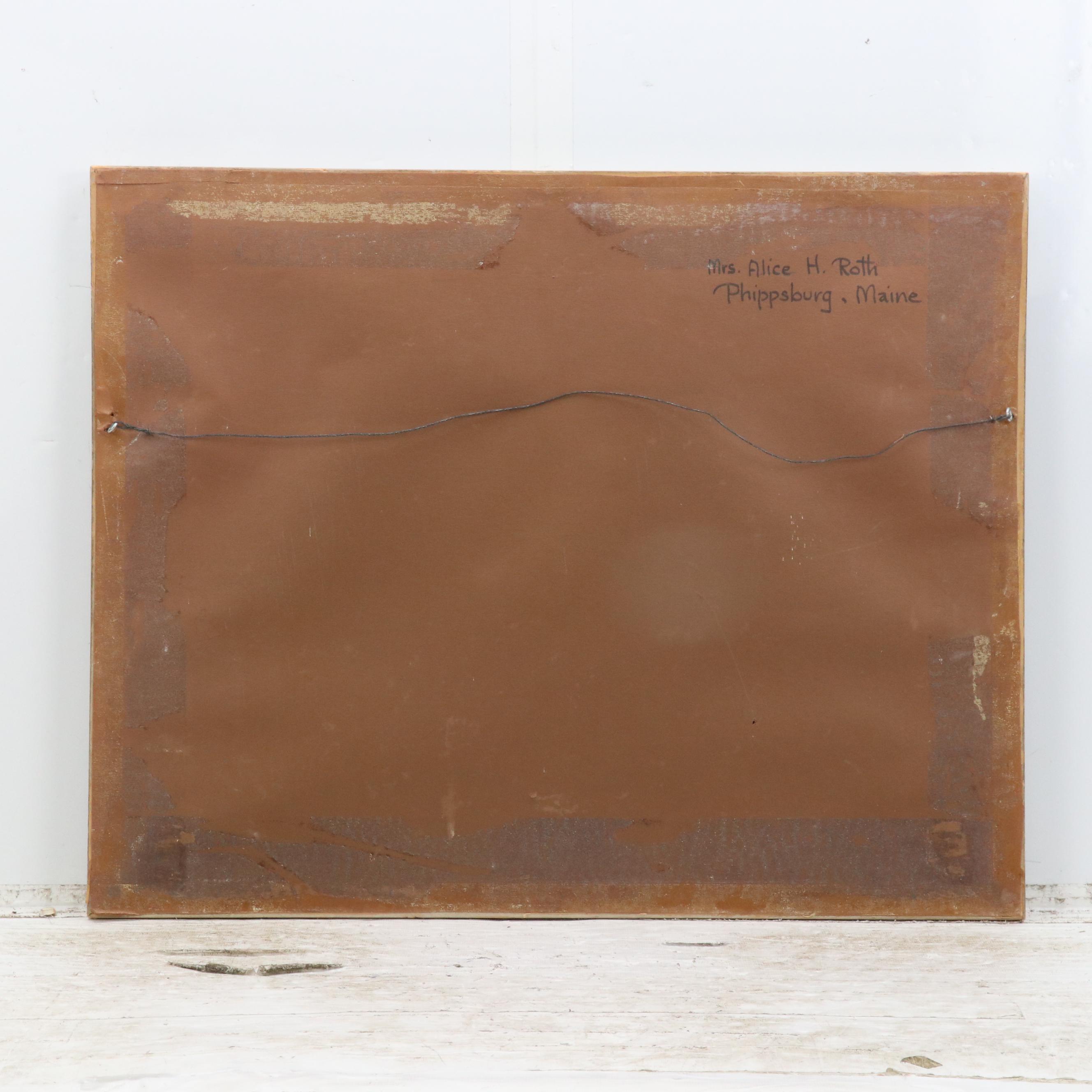 Norman Merritt Coastal Watercolor of Docked Rowboat, Mid to Late 20th Century