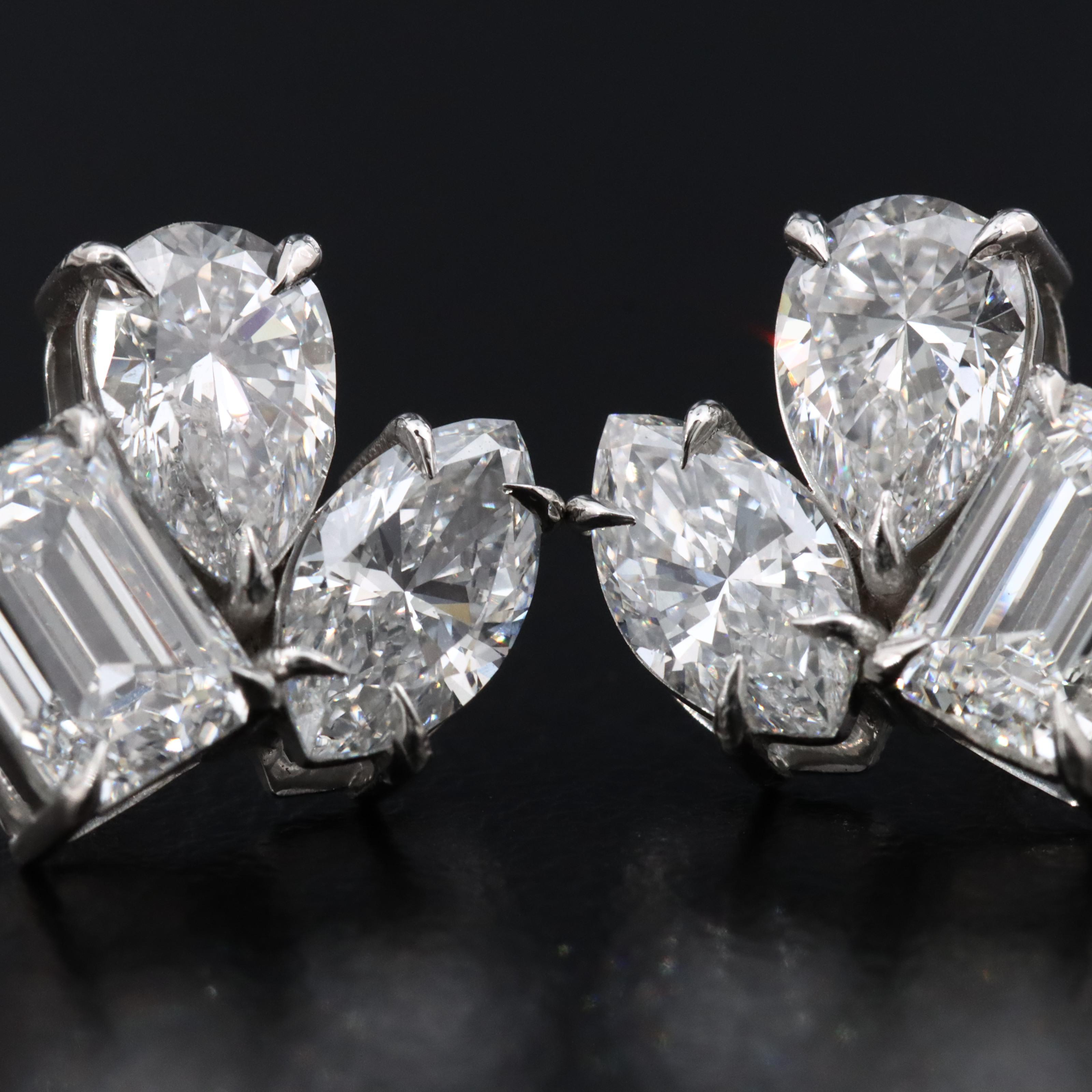 Platinum 3.01 CTW Lab Grown Diamond Earrings