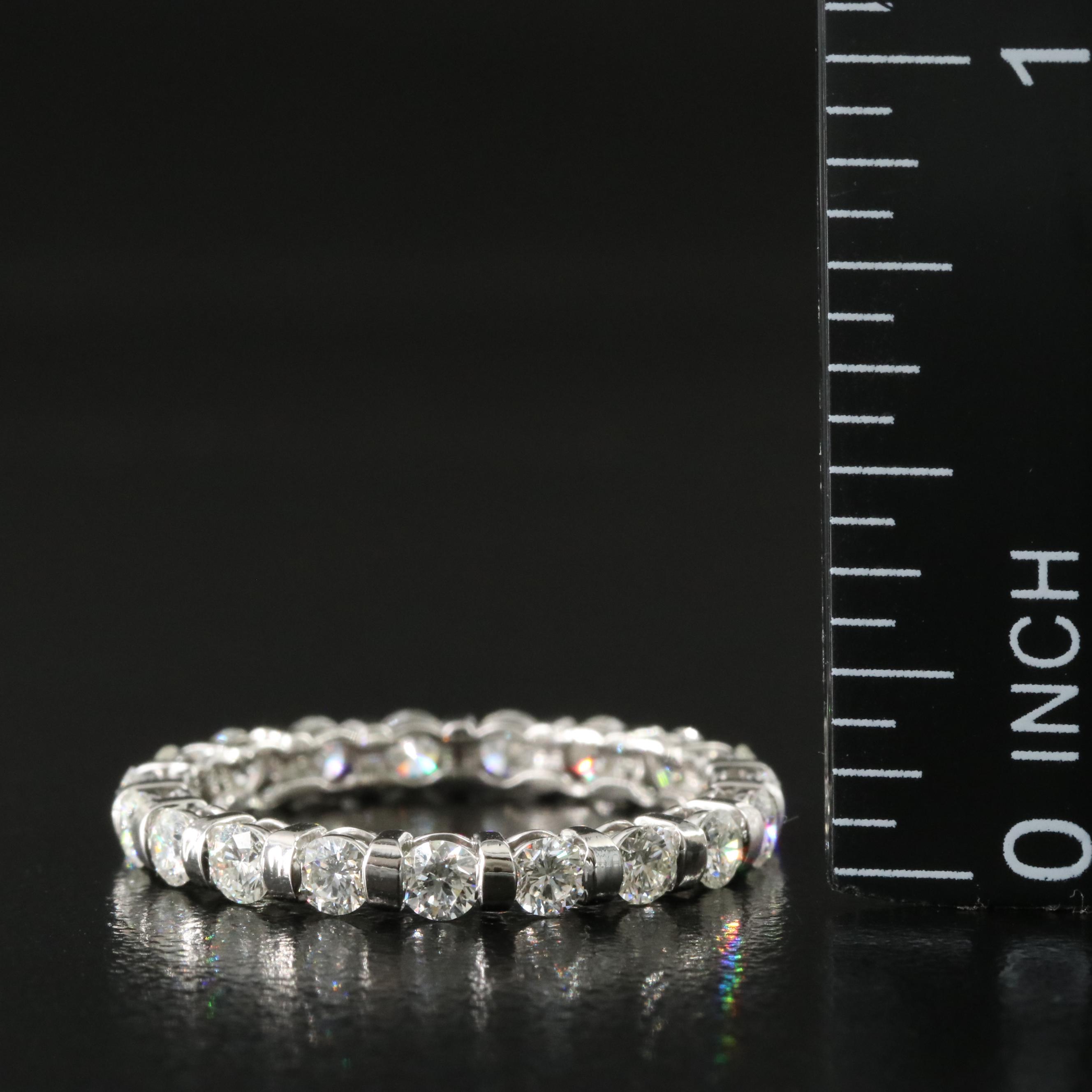 Platinum 1.29 CTW Diamond Eternity Band