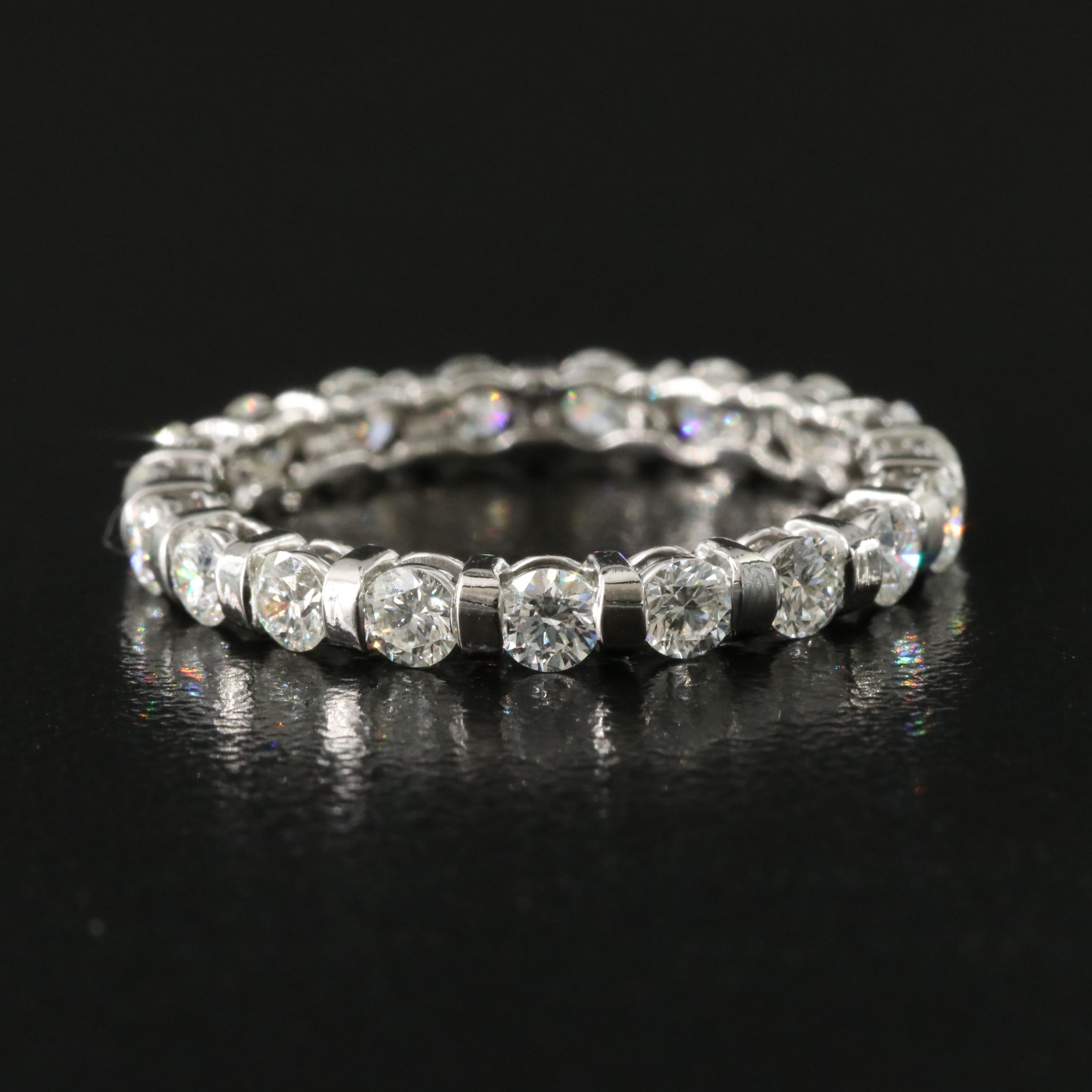 Platinum 1.29 CTW Diamond Eternity Band