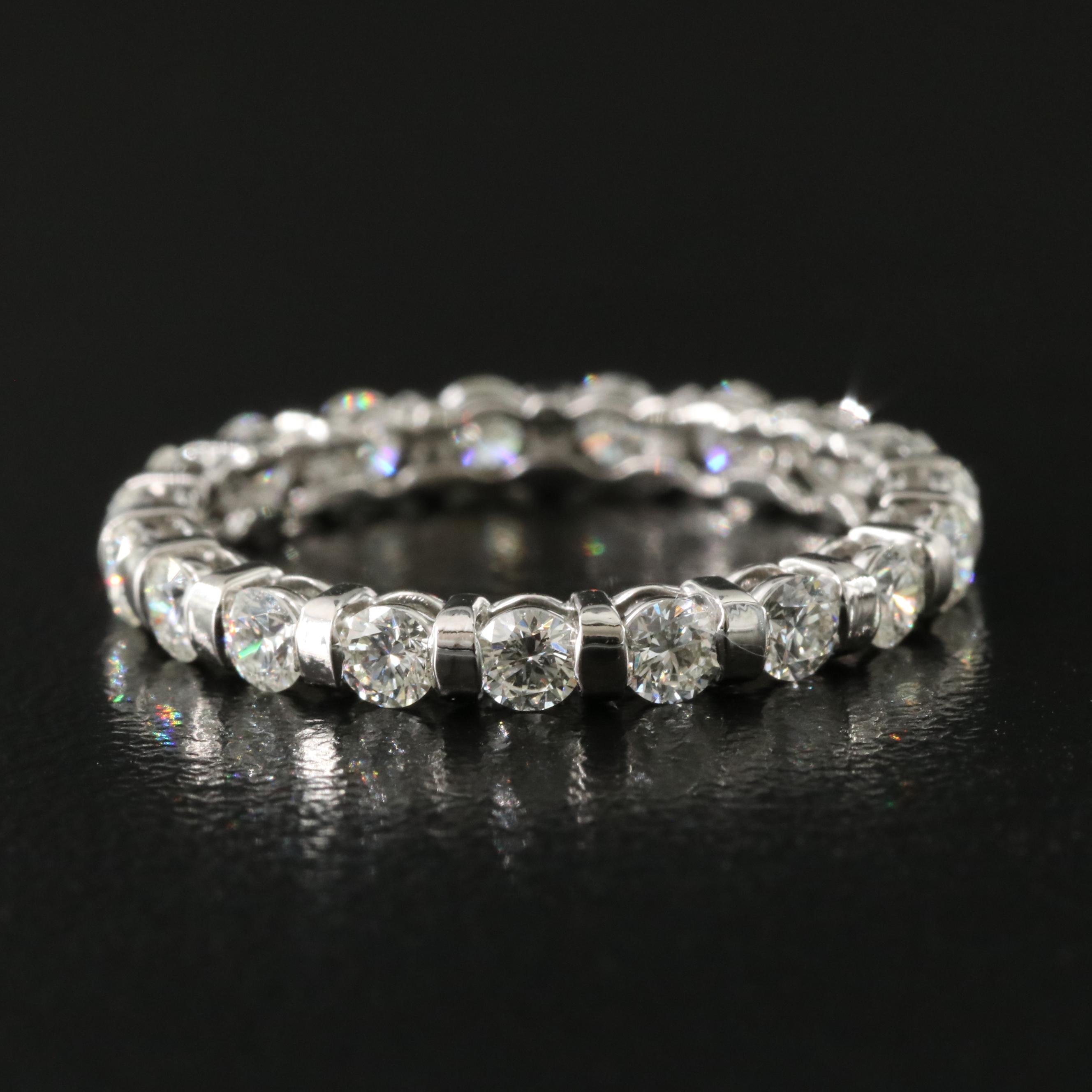 Platinum 1.29 CTW Diamond Eternity Band