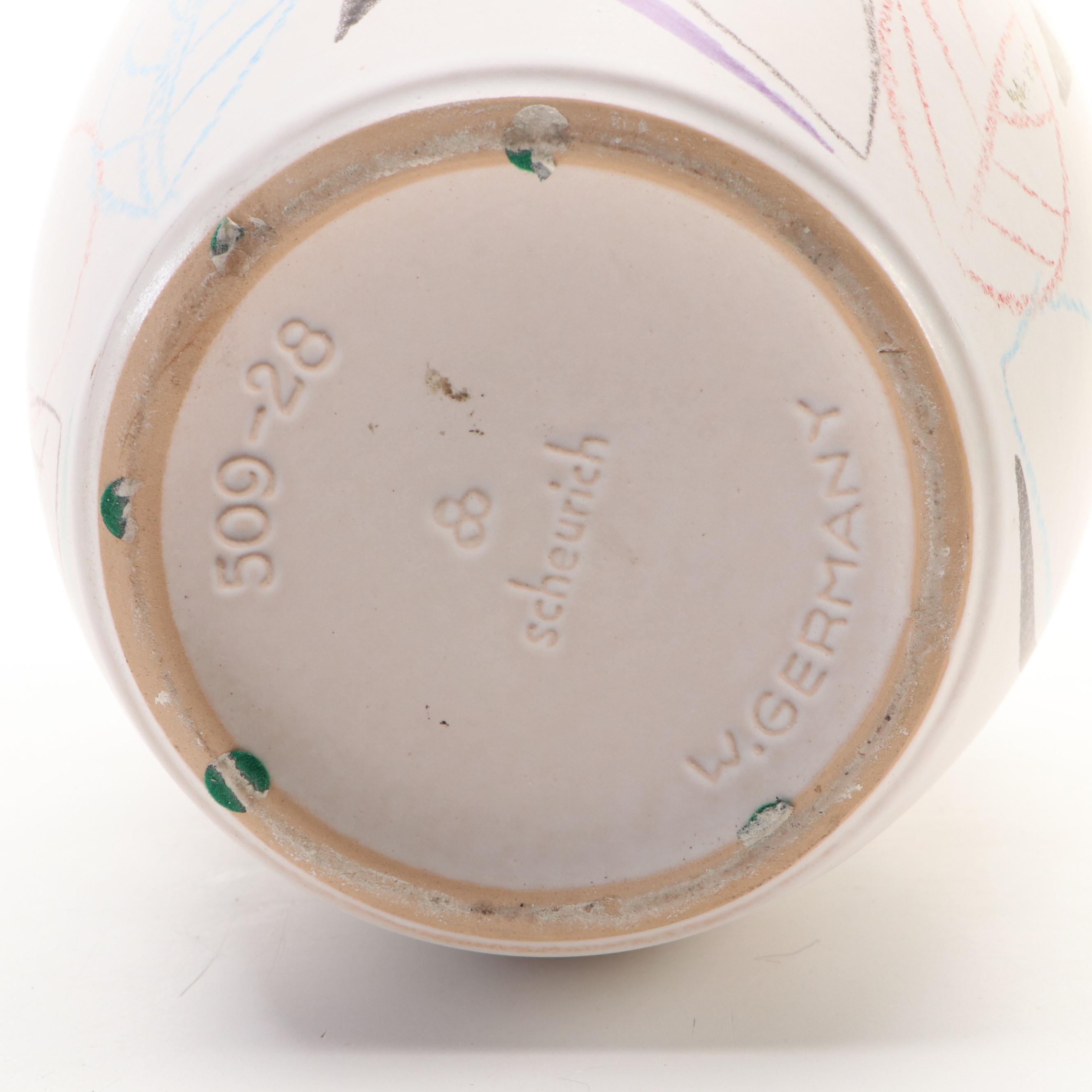 Scheurich Keramik West German Earthenware Vase